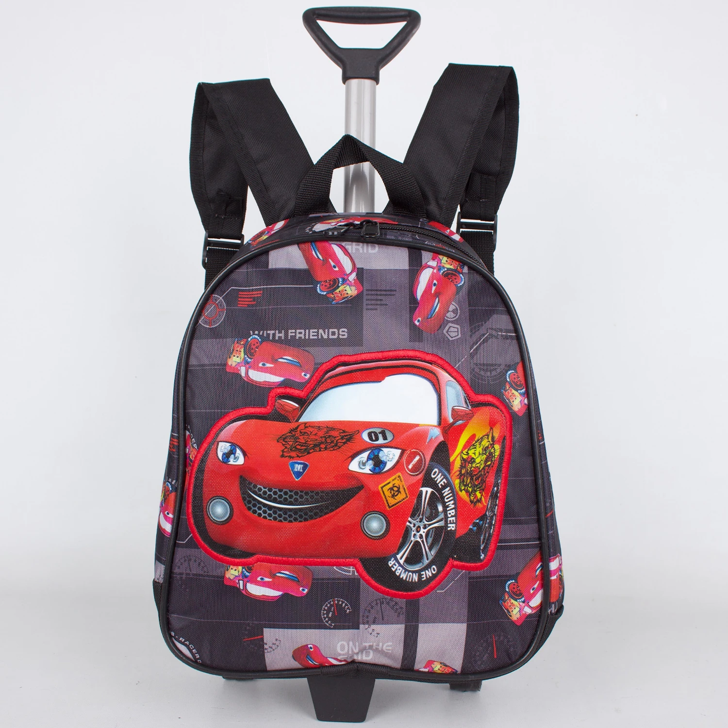 Bagacar MN With Friend Kırmızı Tekerlekli Çocuk Sırt Çantası