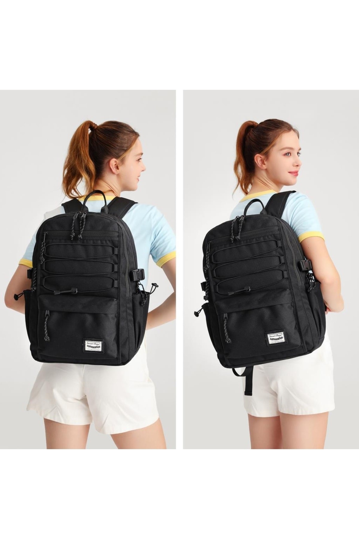 Bagacar Smart Bag 3156 Okul ve Günlük Laptop Bölmeli Sırt Çantası Eflatun
