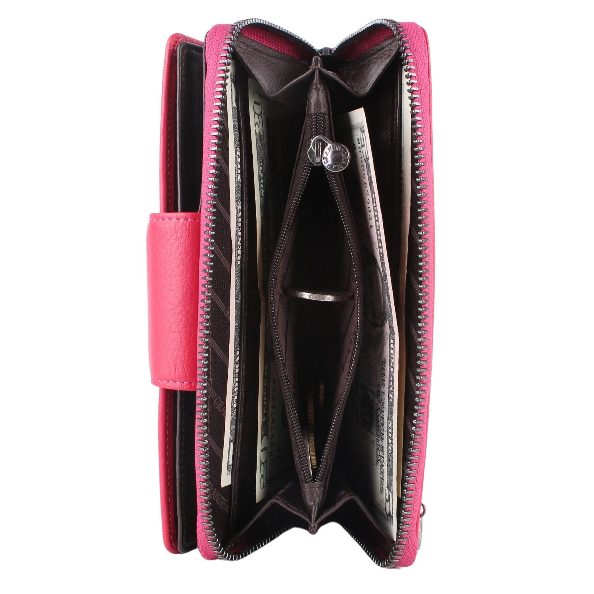 Legend Leather 2714 Bayan Hakiki Deri Cüzdan Fuşya