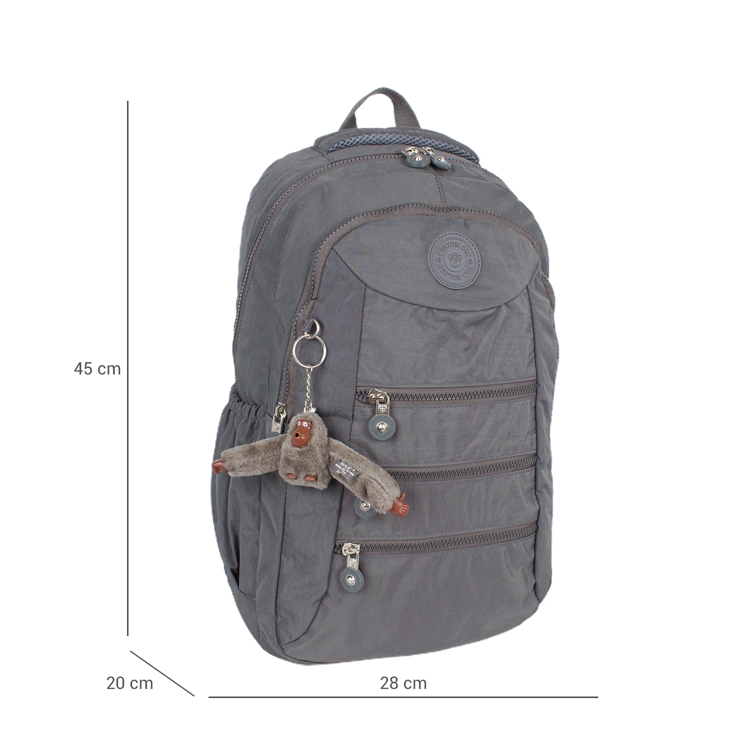 Kenyon 1926 Unisex Klinkır Kumaş Sırt Çantası Gri