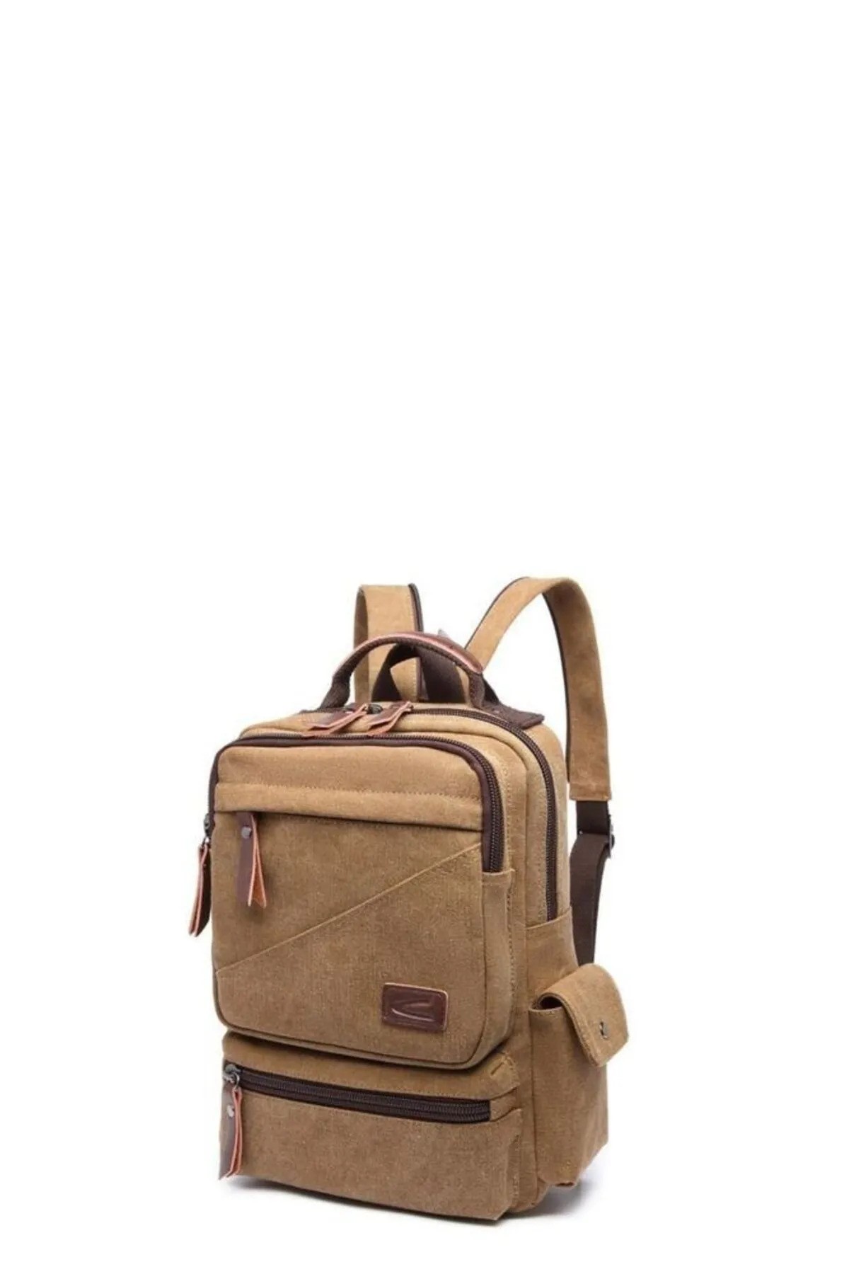 Cactive Kanvas Siyah Kumaş Unisex Sırt Çantası Ctv1261