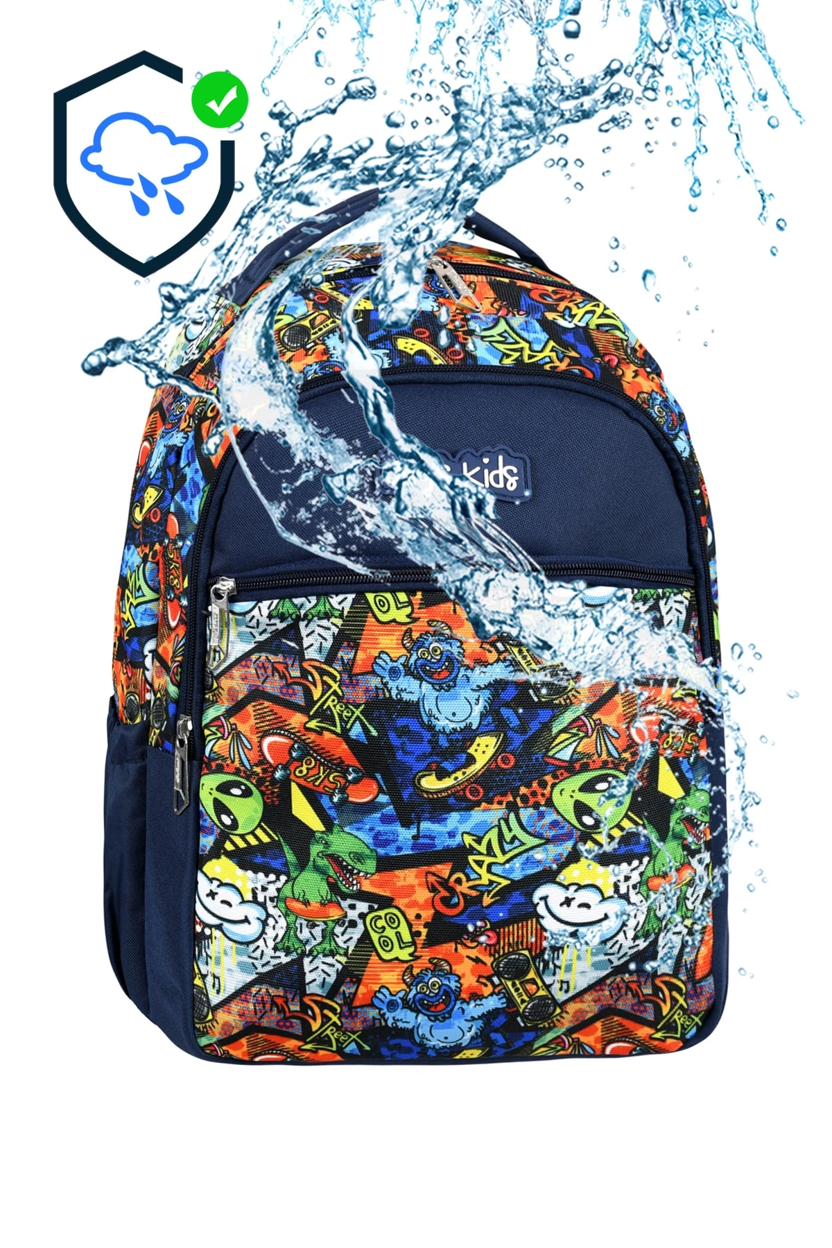 Bagacar Cakard Erkek Dinazor Model Kalemlikli Beslenmeli Set Sırt Çantası