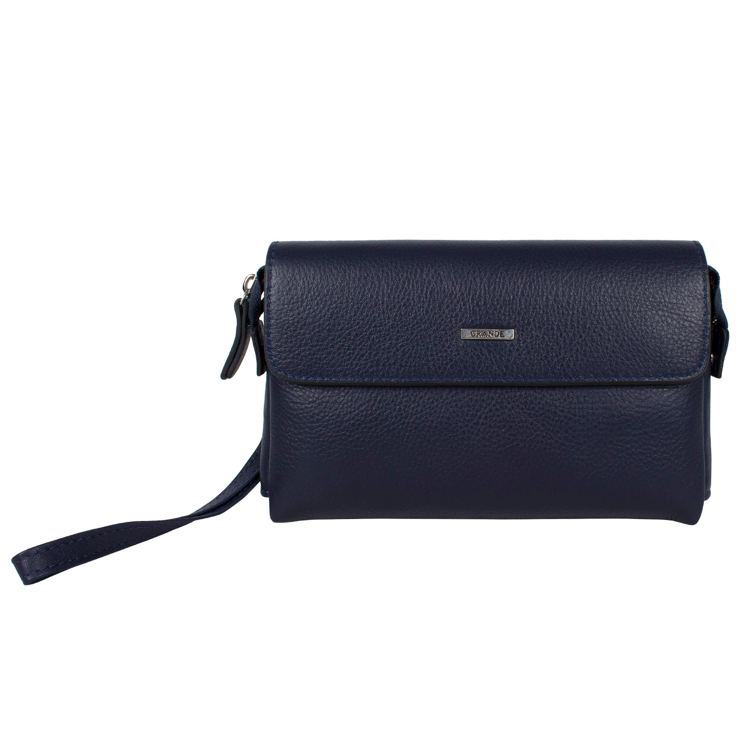 Grande 4280 Hakiki Deri Unisex El Portföy Çantası Lacivert