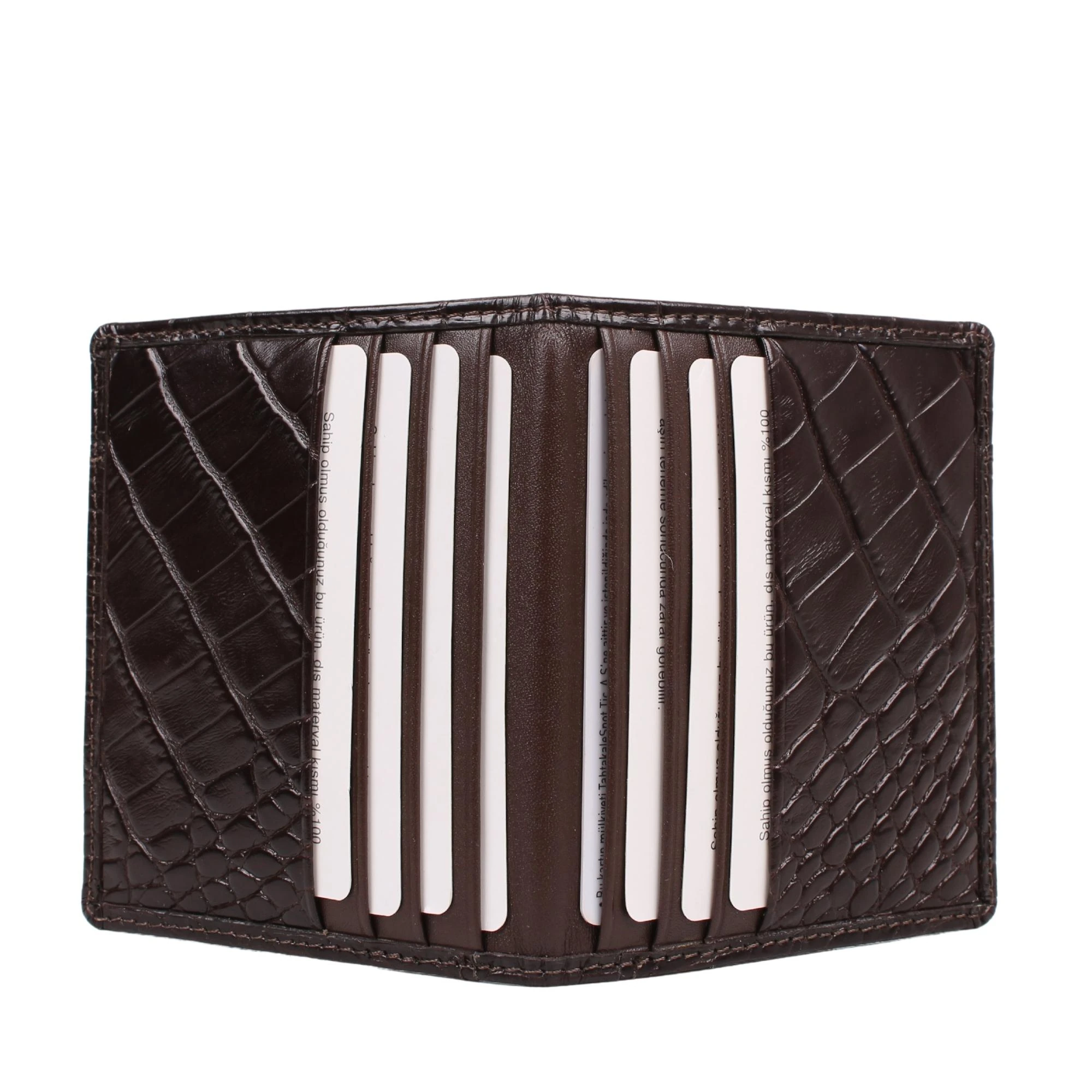 Legend Leather 762 Iguana Kahve Erkek Hakiki Deri Para Bölmeli Kartlık