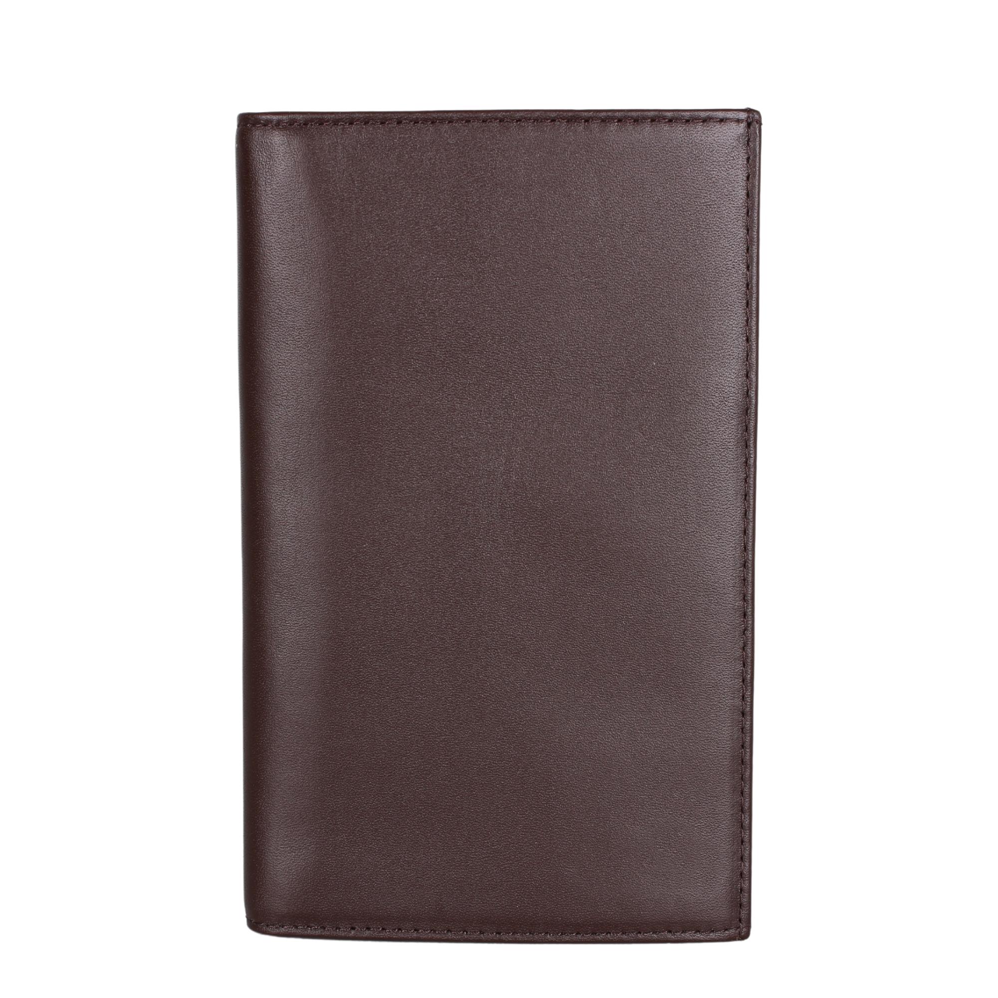 Legend Leather Düz Kahve 1546 Unisex Hakiki Çek Bölmeli Deri Cüzdan