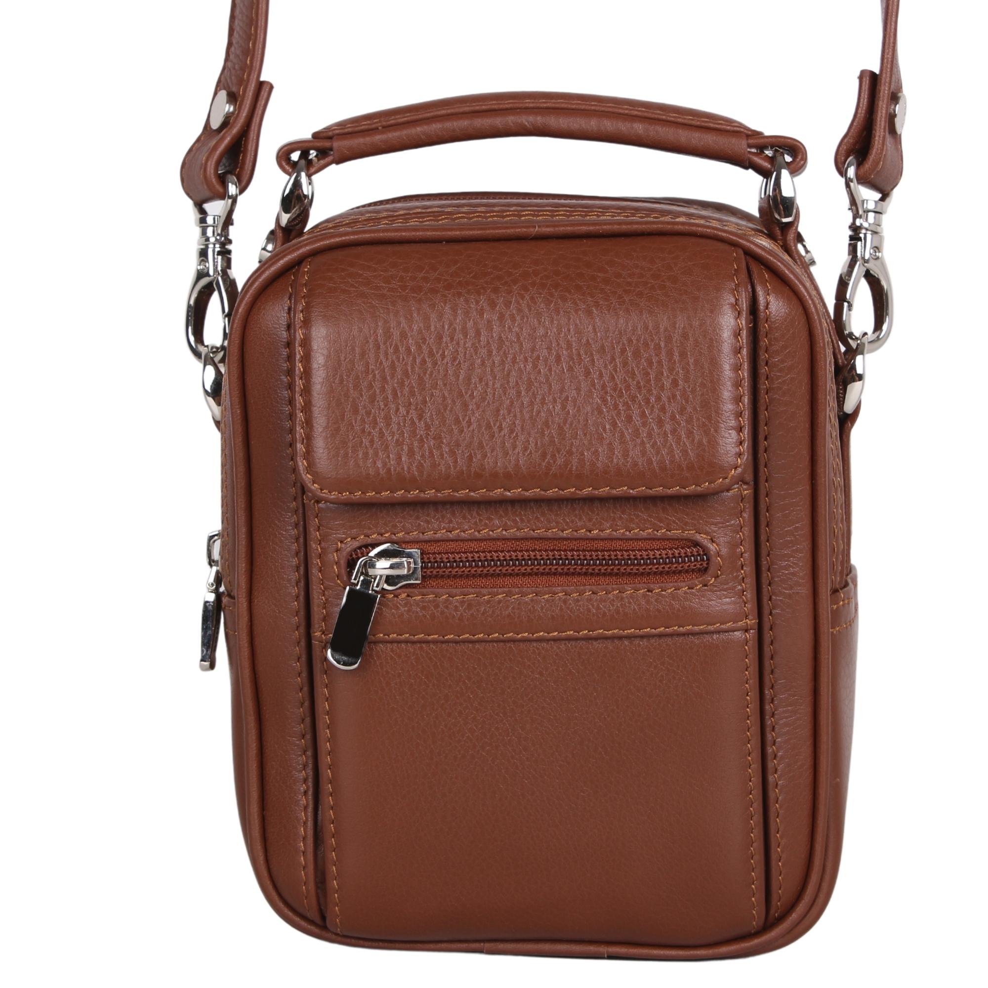 Legend Leather 4586 Taba Hakiki Deri Erkek Portföy El Ve Omuz Çantası