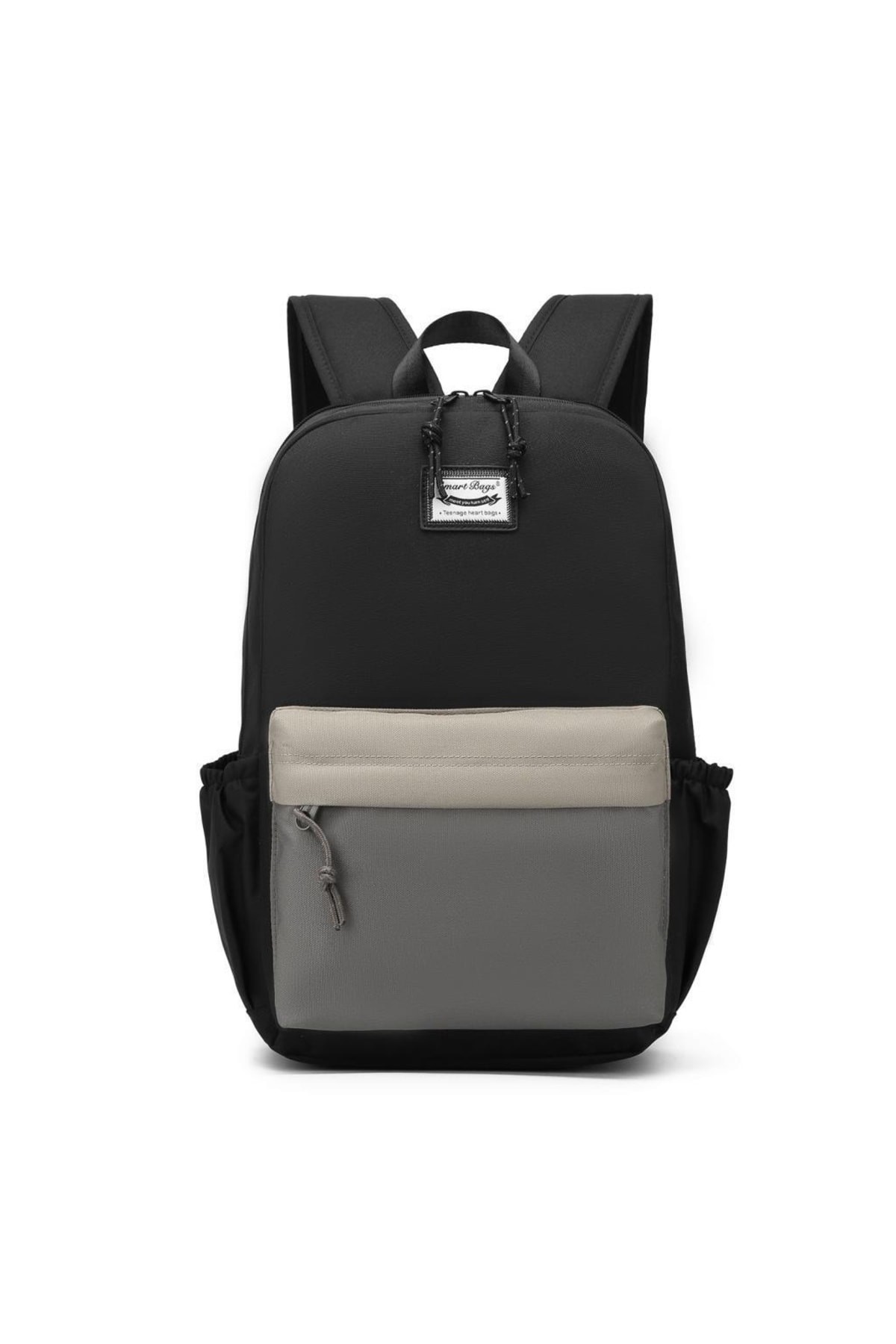 Bagacar Smart Bag 3158 Okul ve Günlük Laptop Bölmeli Sırt Çantası Siyah Gri