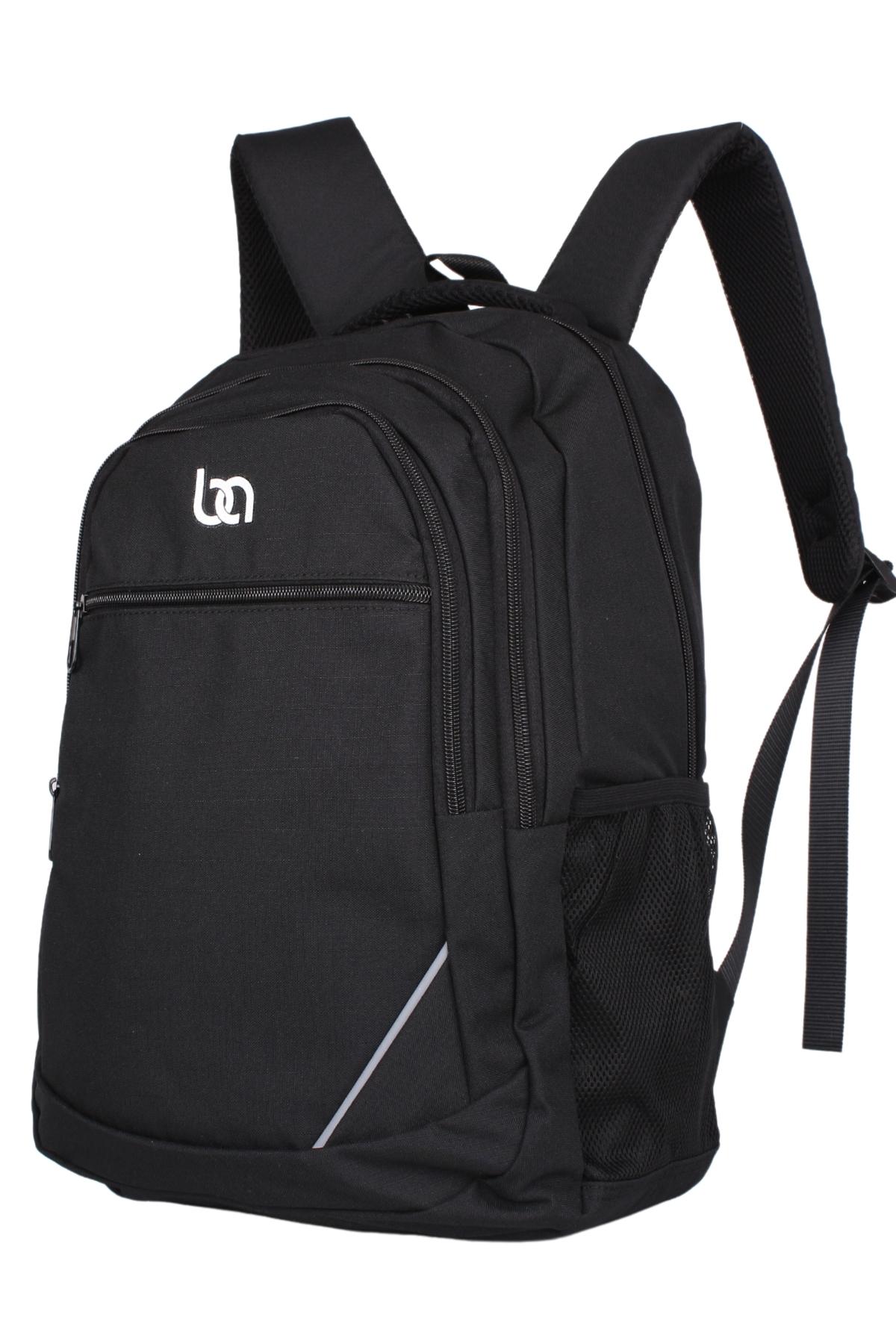 Bagacar IZ1134 Siyah Unisex Okul ve Günlük Sırt Çantası