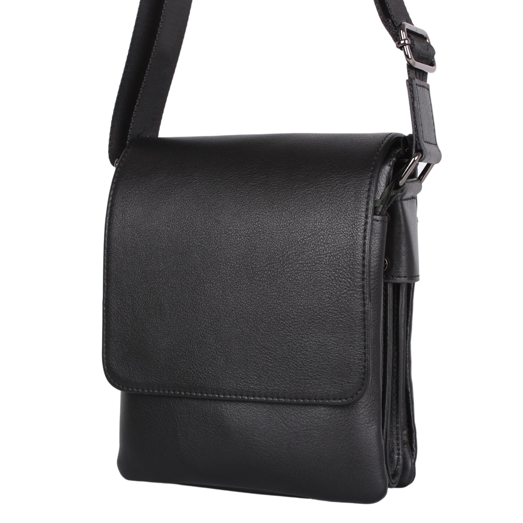 Legend Leather 4262 Siyah Erkek Postacı Çapraz Hakiki Deri Çanta