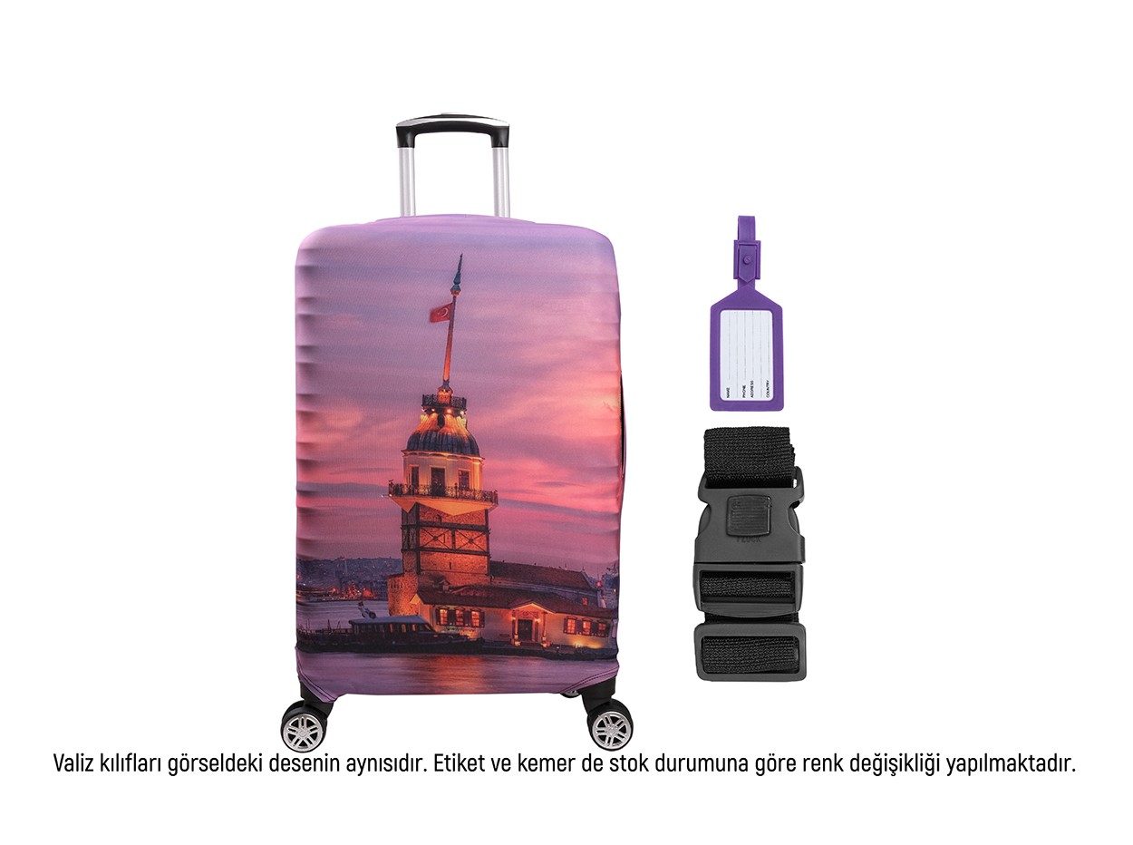 Bagacar Kız Kulesi Valiz Kılıfı, Valiz Kemeri, Valiz Etiketi