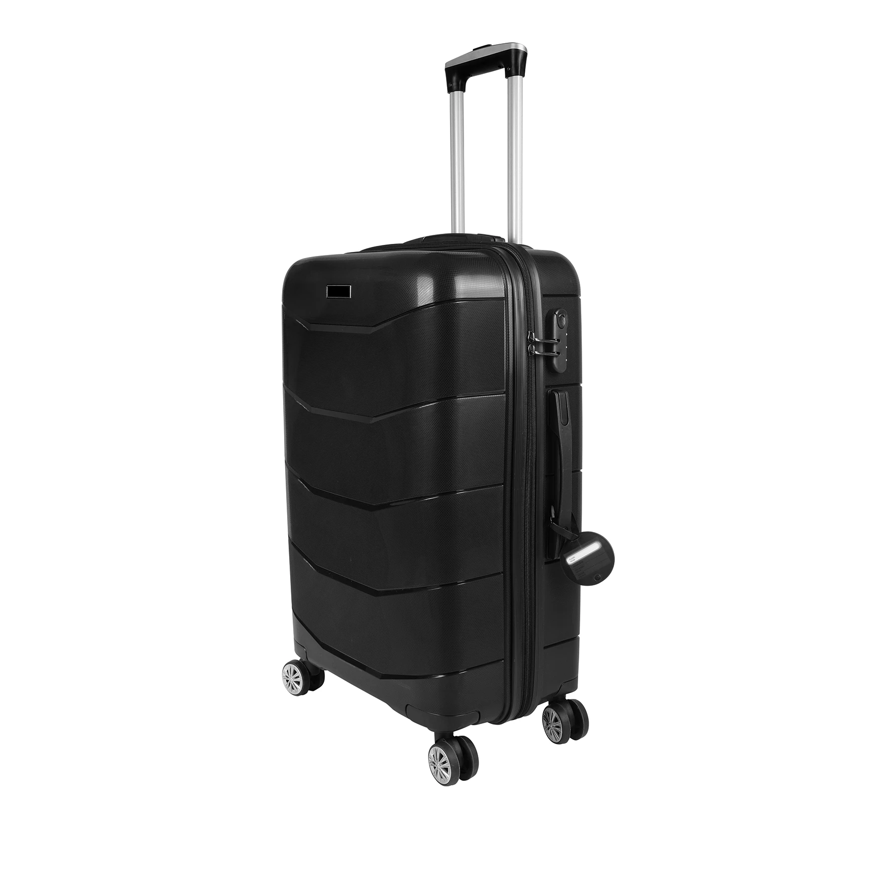 Bagacar Ultra Hafif Kırılmaz Silikon Orta Boy Valiz Siyah+ETİKET HEDİYELİ!