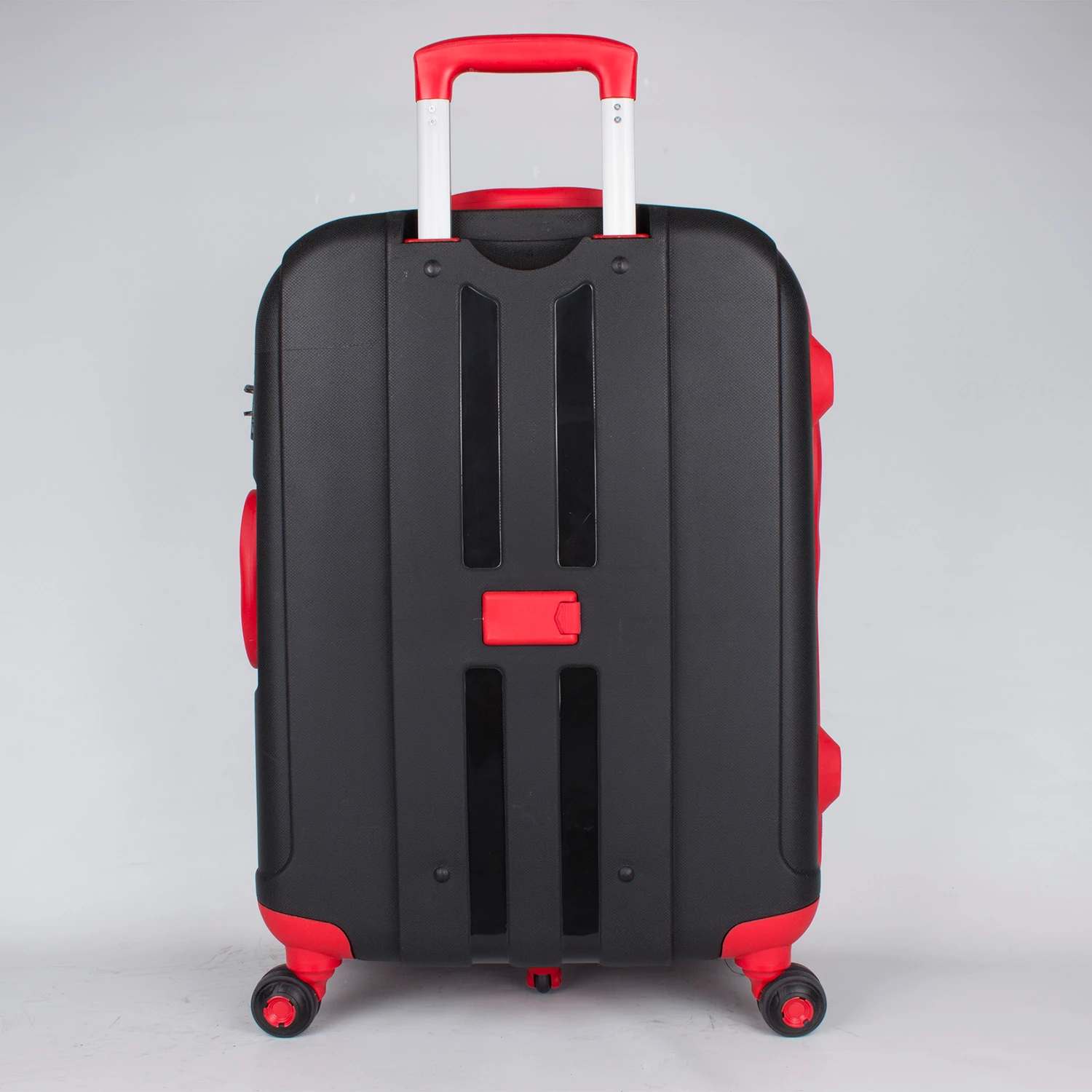 Bagacar Shell Silikon Kırılmaz Valiz Seti Siyah Kırmızı