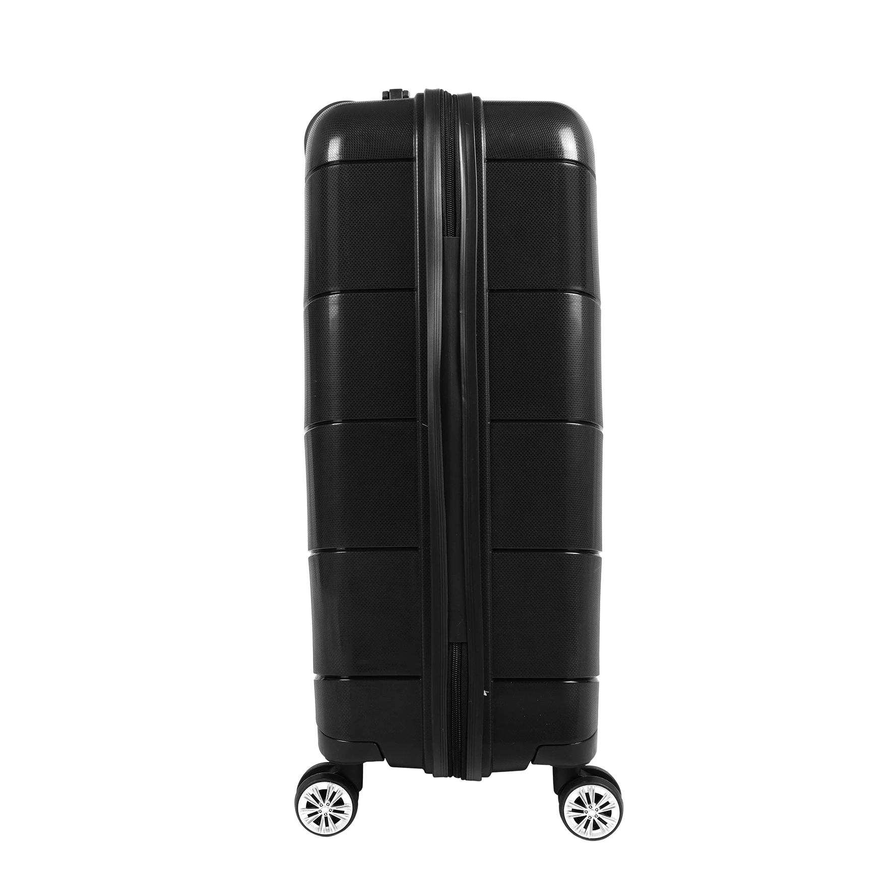 Bagacar Ultra Hafif Kırılmaz Silikon Orta Boy Valiz Siyah+ETİKET HEDİYELİ!