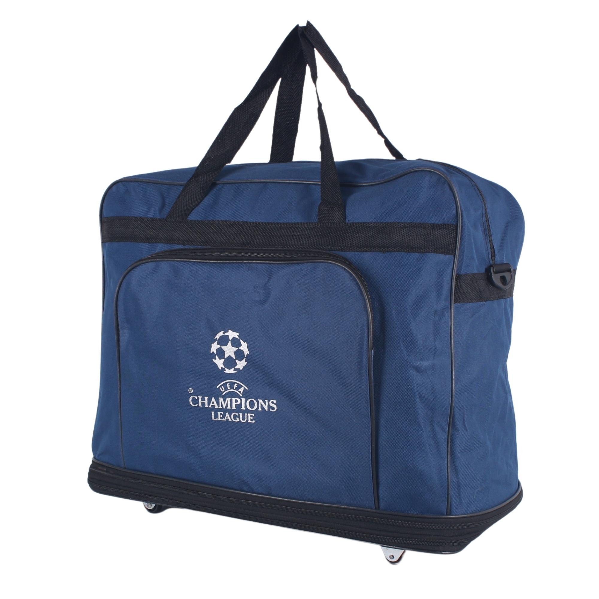 Bagacar Mavi Çift Körüklü Genişleyebilir Fermuarlı Valiz