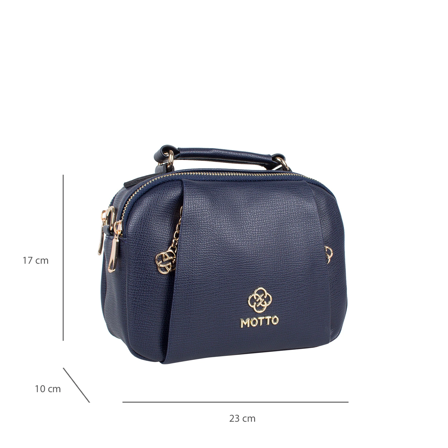 Bagacar Motto 1339 Bayan Çapraz El ve Omuz Çantası Lacivert