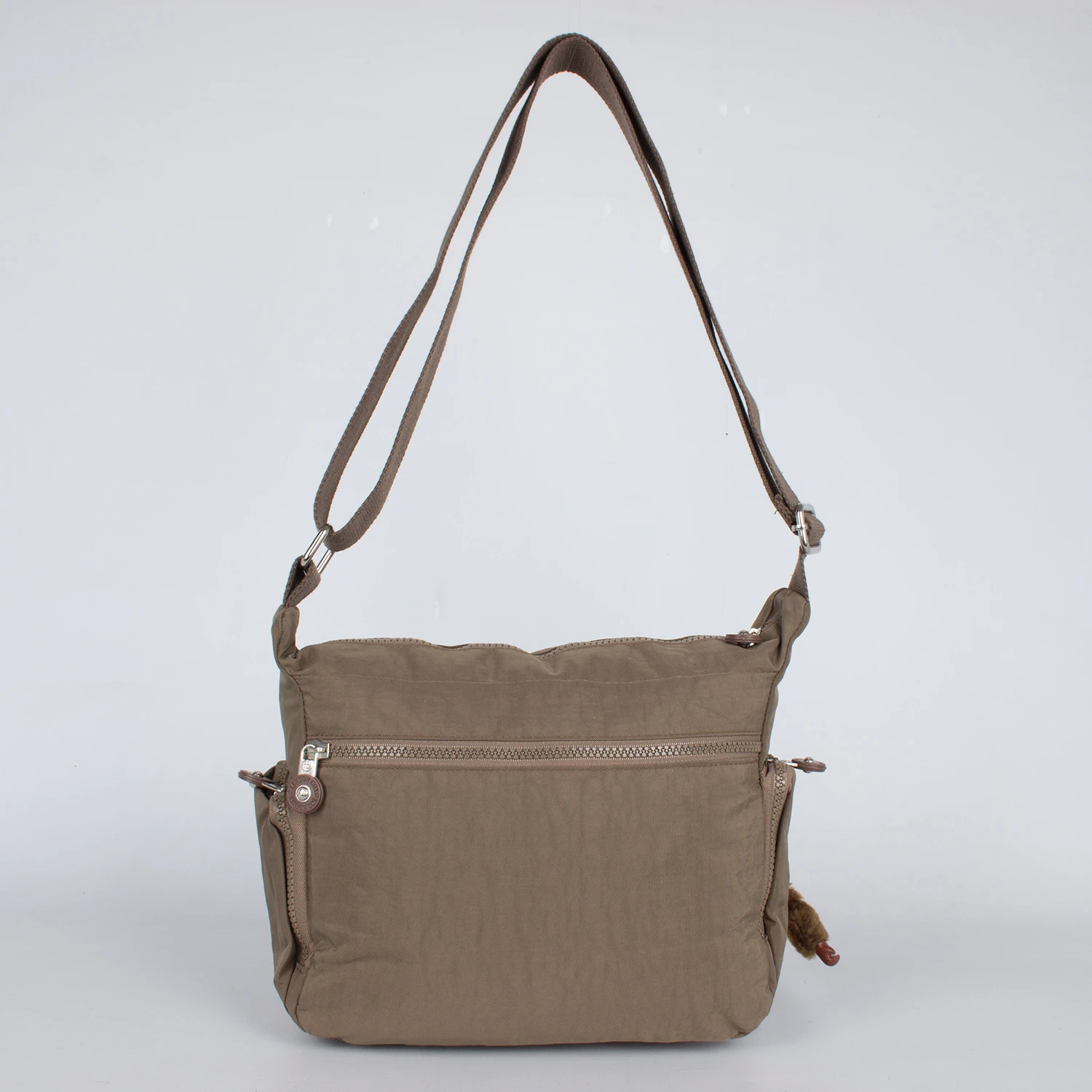 Kenyon 2736 Klinkır Kumaş Bayan Çapraz Omuz Çantası Kahve