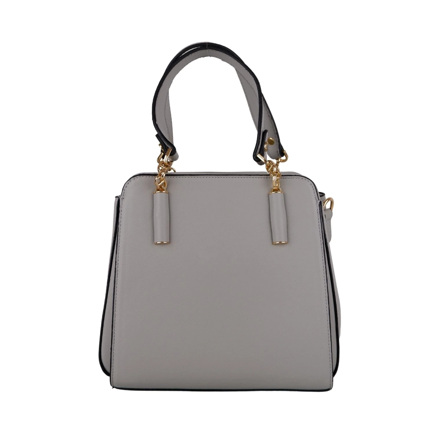 Bagacar 828 Gri Suni Deri Bayan Çapraz El ve Omuz Çantası