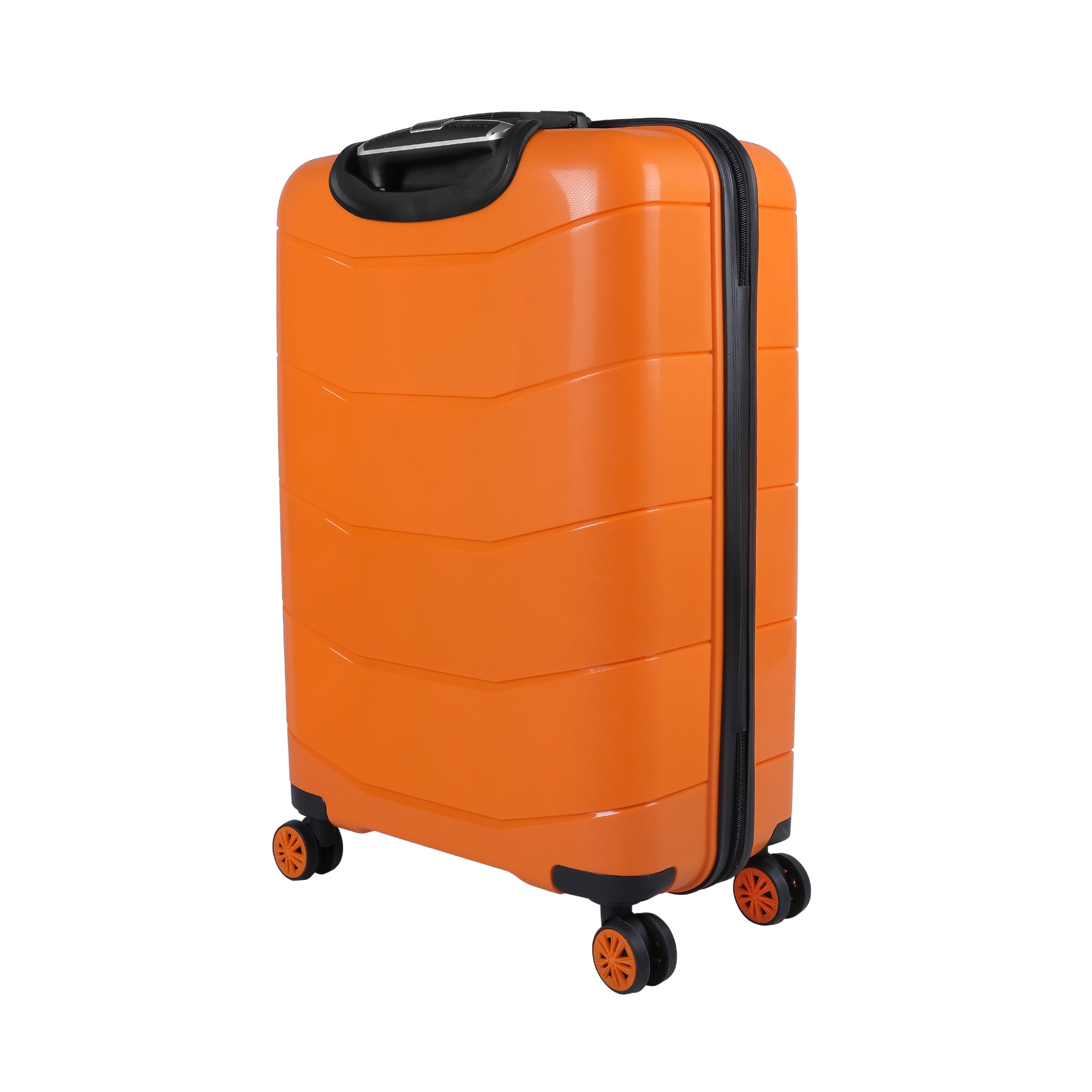 Bagacar Ultra Hafif Kırılmaz Silikon 3lü Set Valiz Turuncu+ETİKET HEDİYELİ!