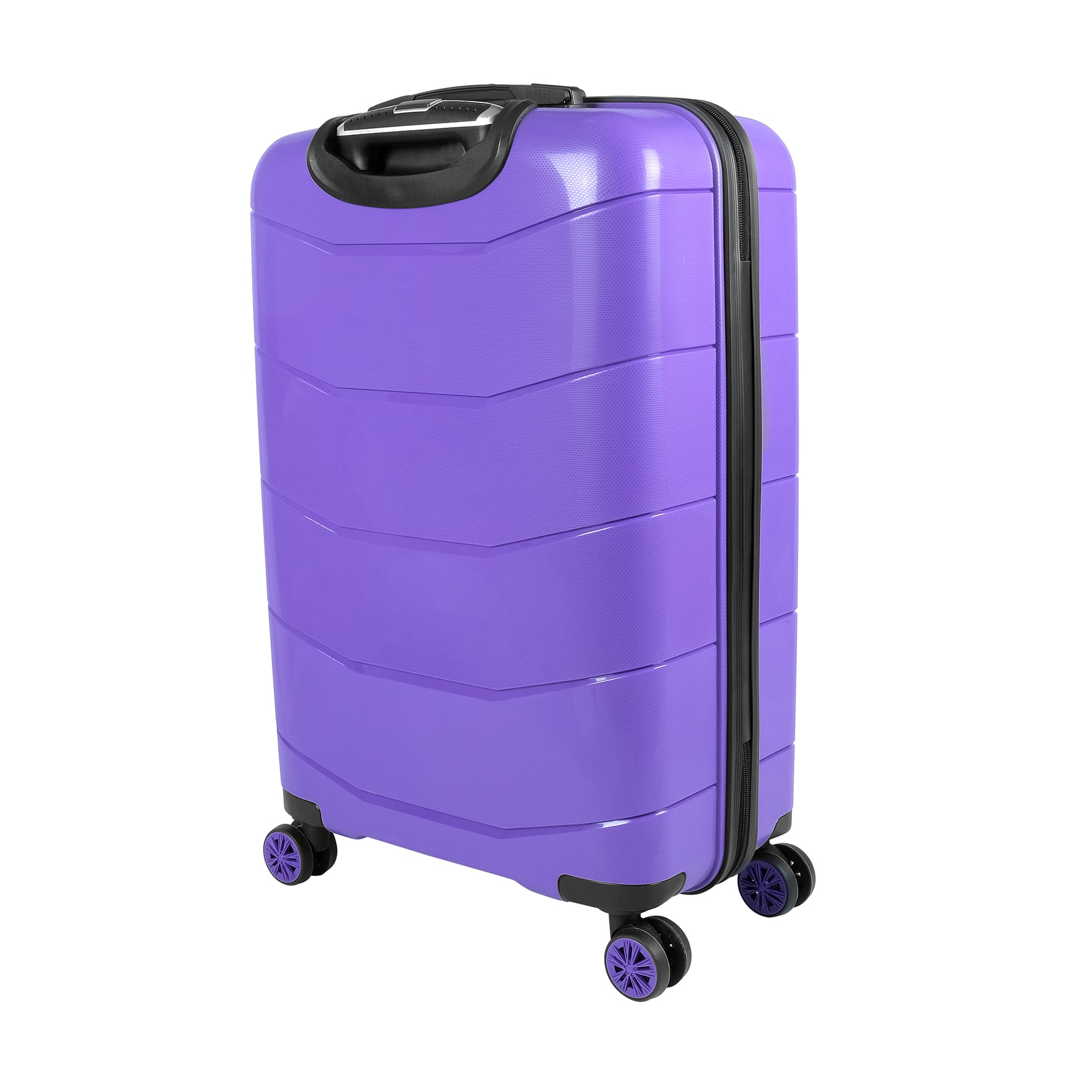 Bagacar Ultra Hafif Kırılmaz Silikon 3lü Set Valiz Mor+ETİKET HEDİYELİ!