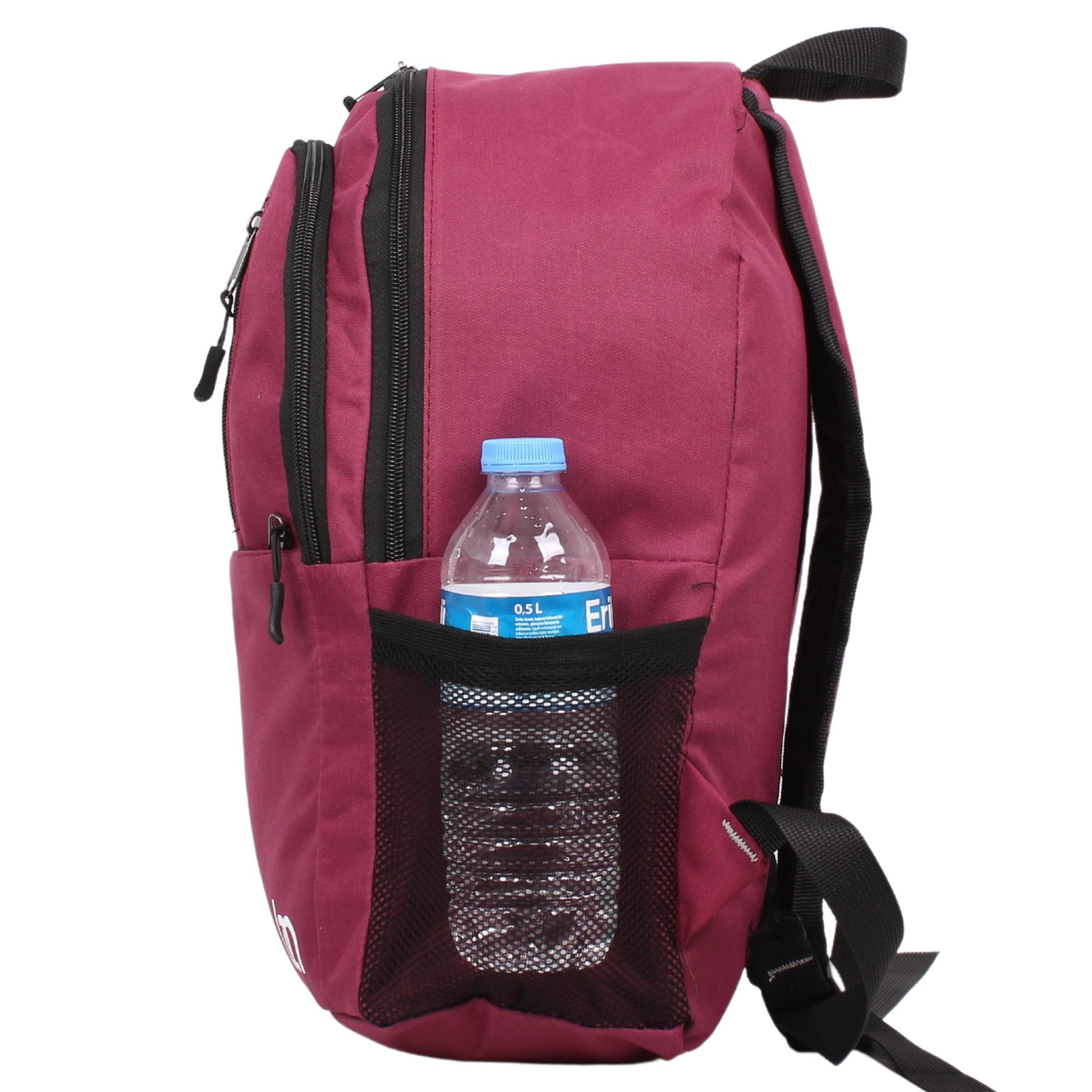 Bagacar Mnt Cepli Bordo Unisex Okul ve Günlük Sırt Çantası