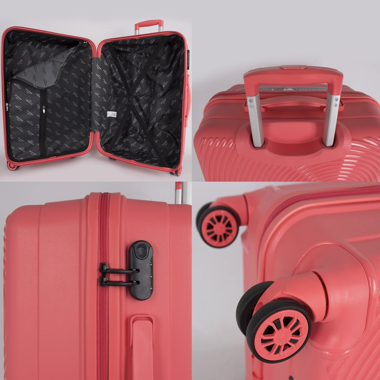 Bagacar Samso Sert Silikon Kırılmaz Büyük Boy Valiz Mürdüm