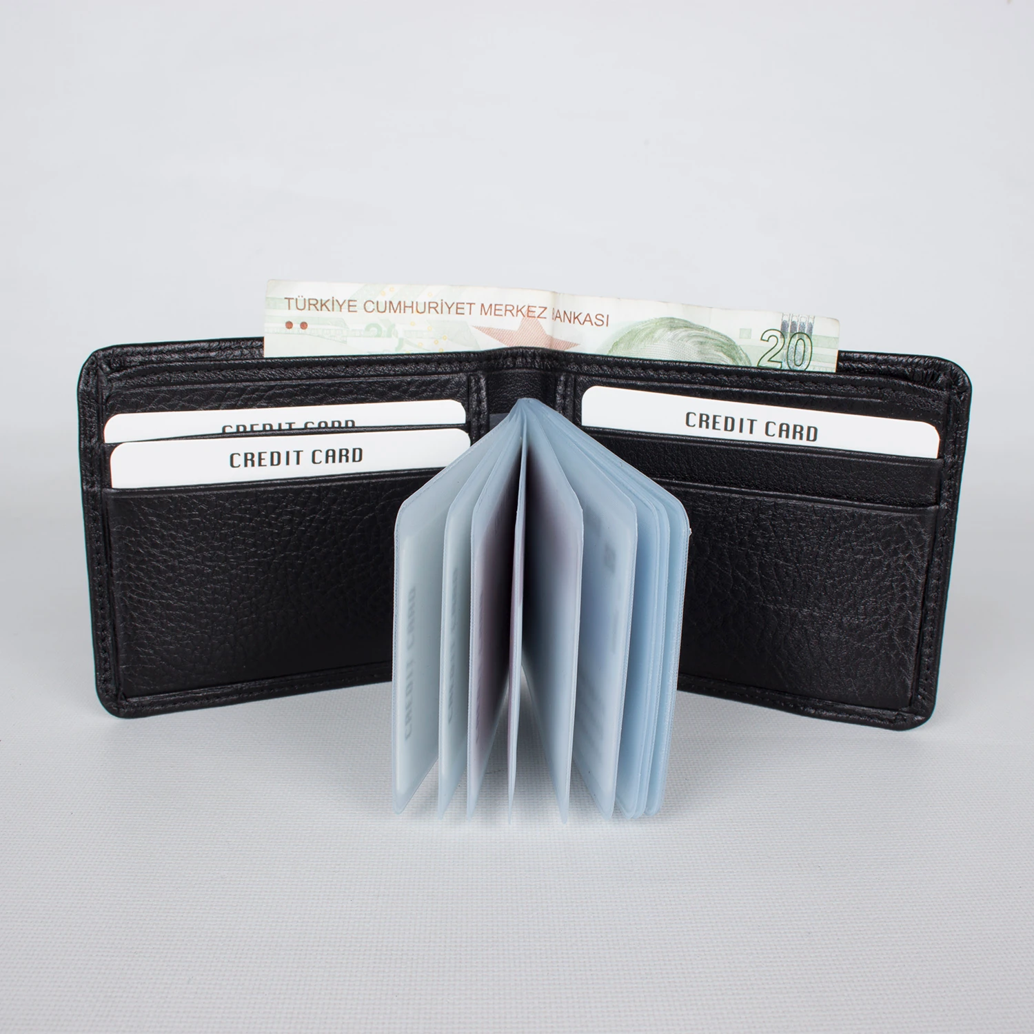 Bagacar 2410 Hakiki Deri Cüzdan Siyah Renk