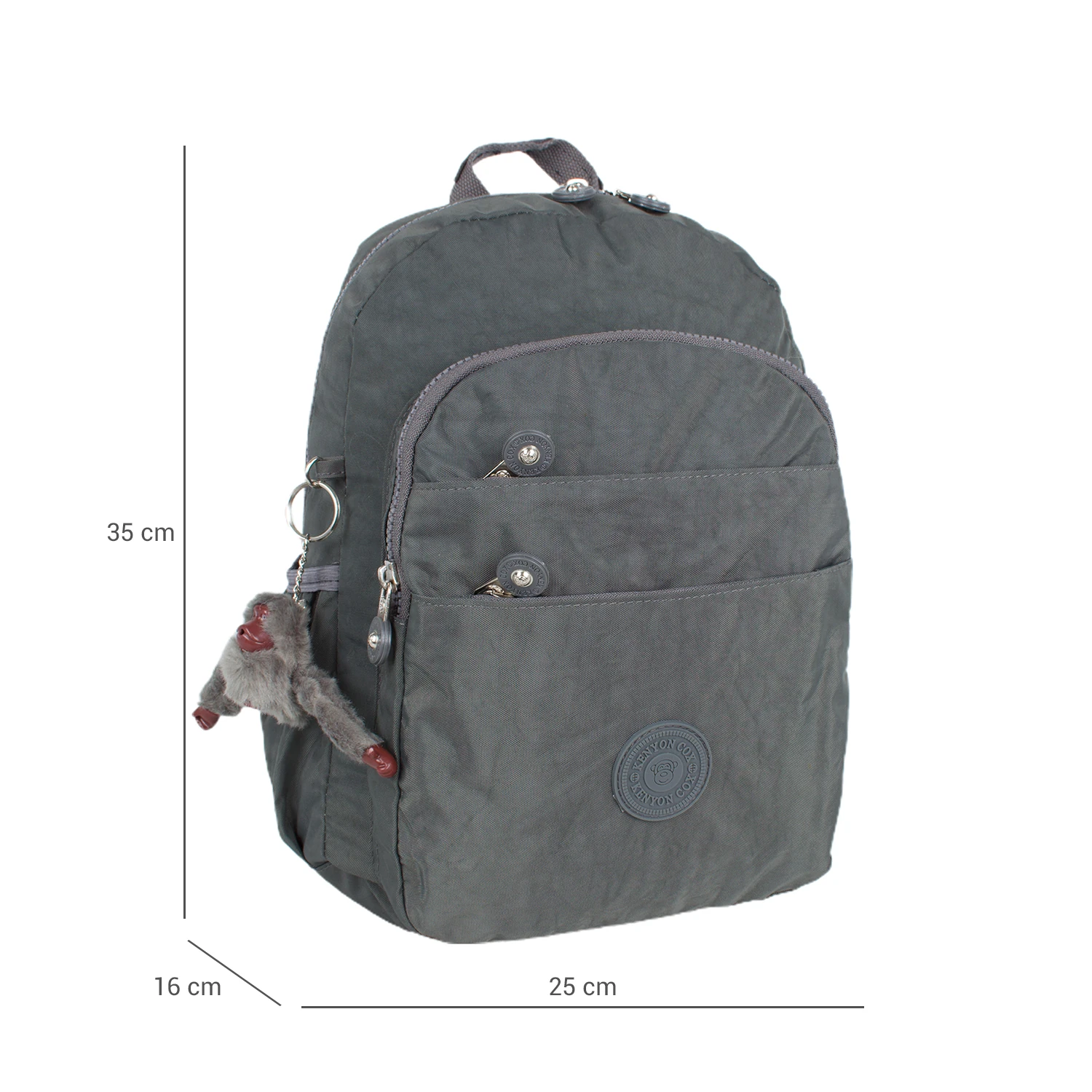 Kenyon 8806 Unisex Klinkır Kumaş Sırt Çantası Gri