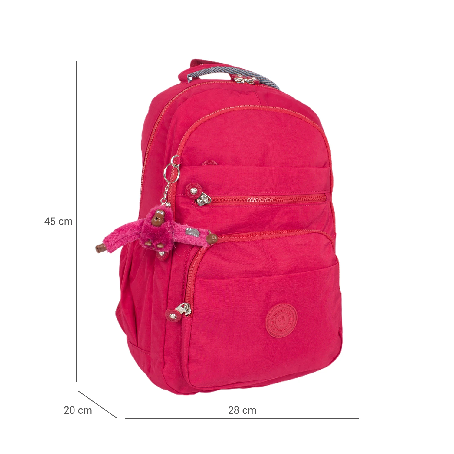 Kenyon 1810 Unisex Klinkır Kumaş Sırt Çantası Pembe