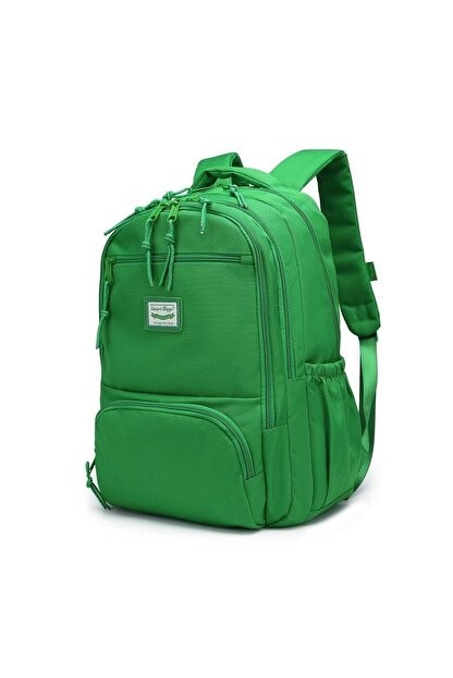 Bagacar Smart Bag 3196 Okul ve Günlük Laptop Bölmeli Sırt Çantası Yeşil