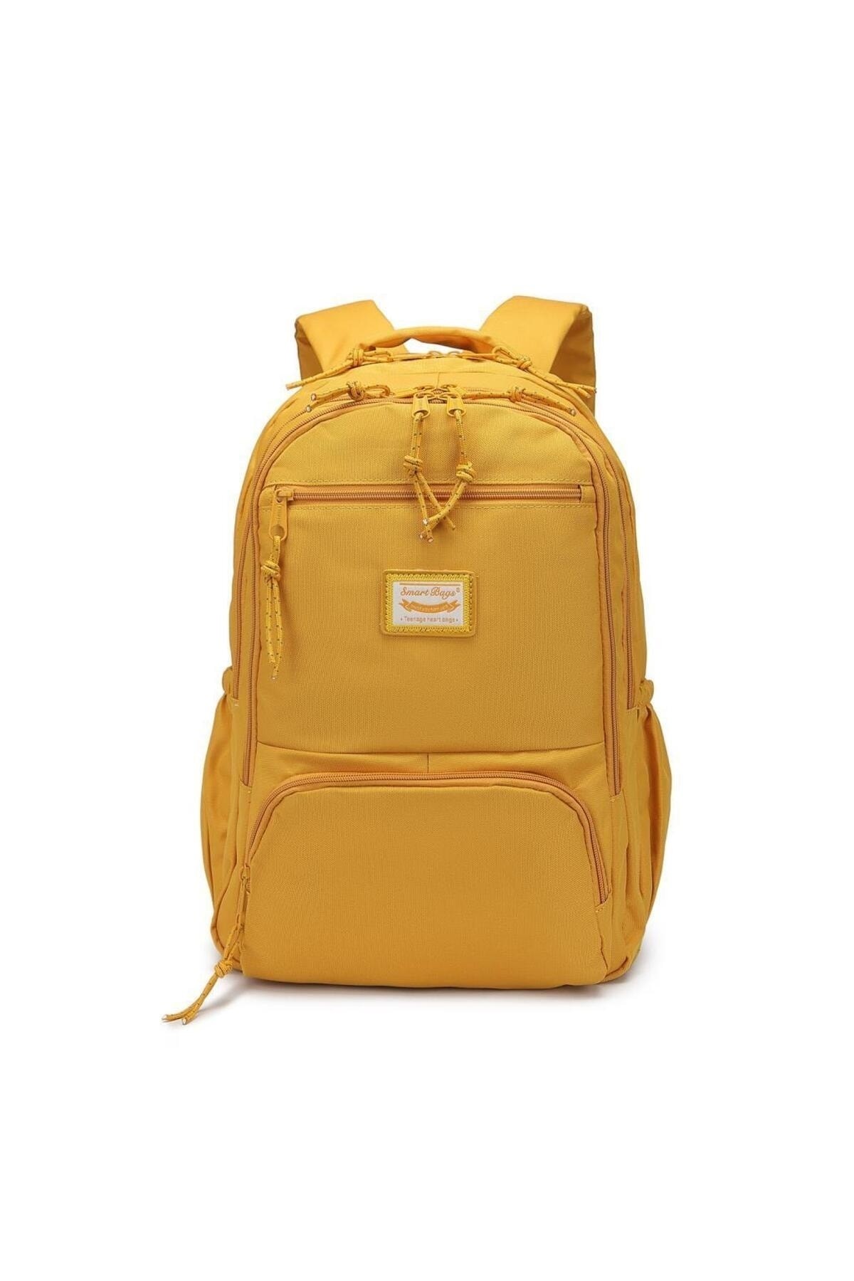 Bagacar Smart Bag 3196 Okul ve Günlük Laptop Bölmeli Sırt Çantası Hardal
