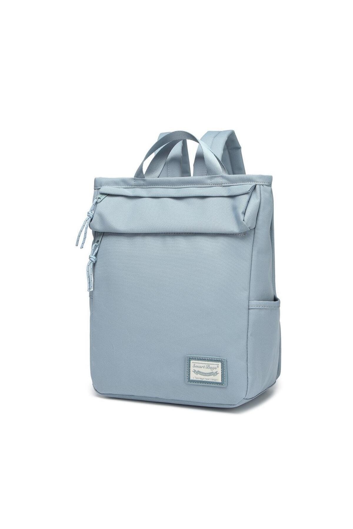 Bagacar Smart Bag 3195 Okul ve Günlük Laptop Bölmeli Sırt Çantası Buz Mavi