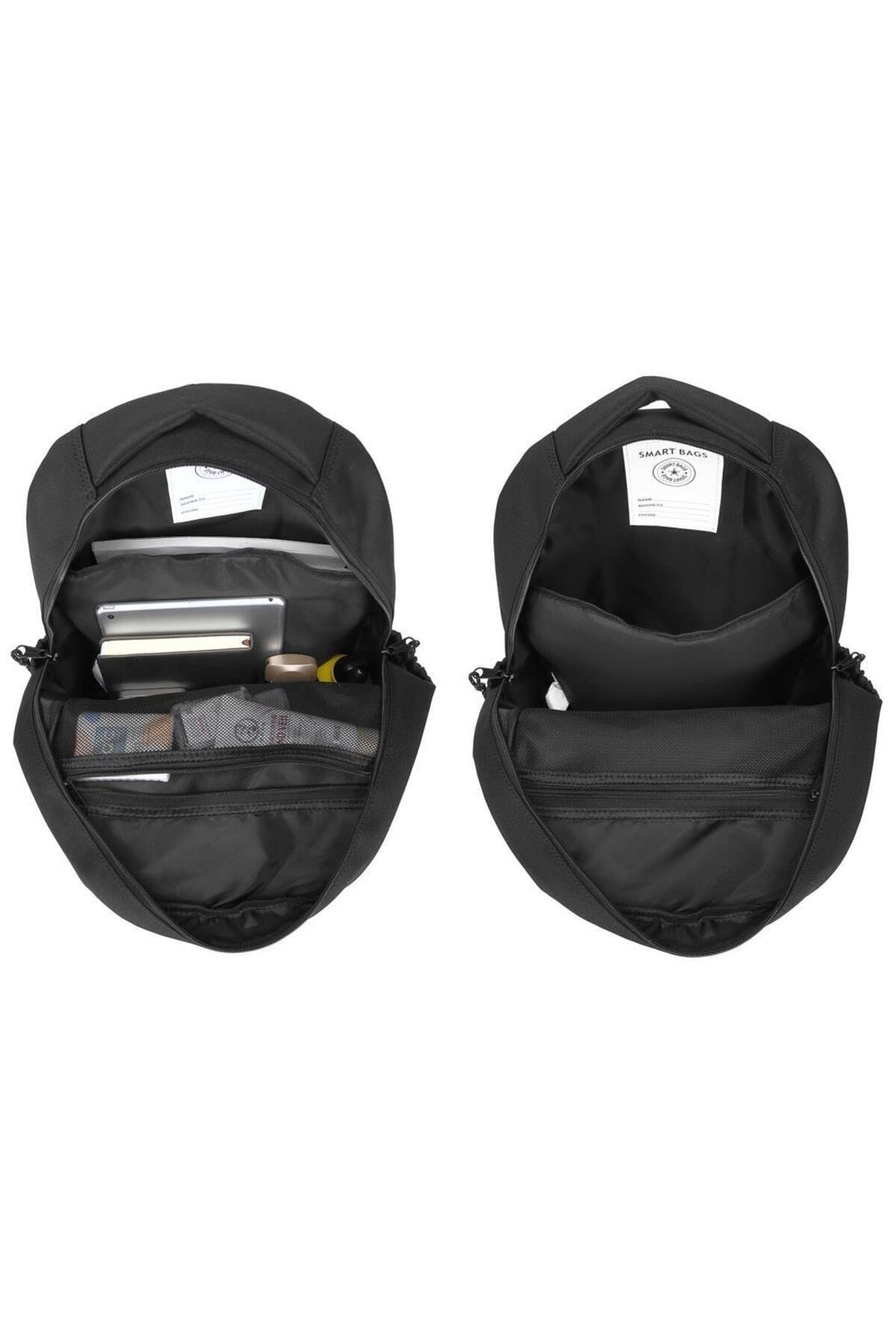 Bagacar Smart Bag 3196 Okul ve Günlük Laptop Bölmeli Sırt Çantası Hardal