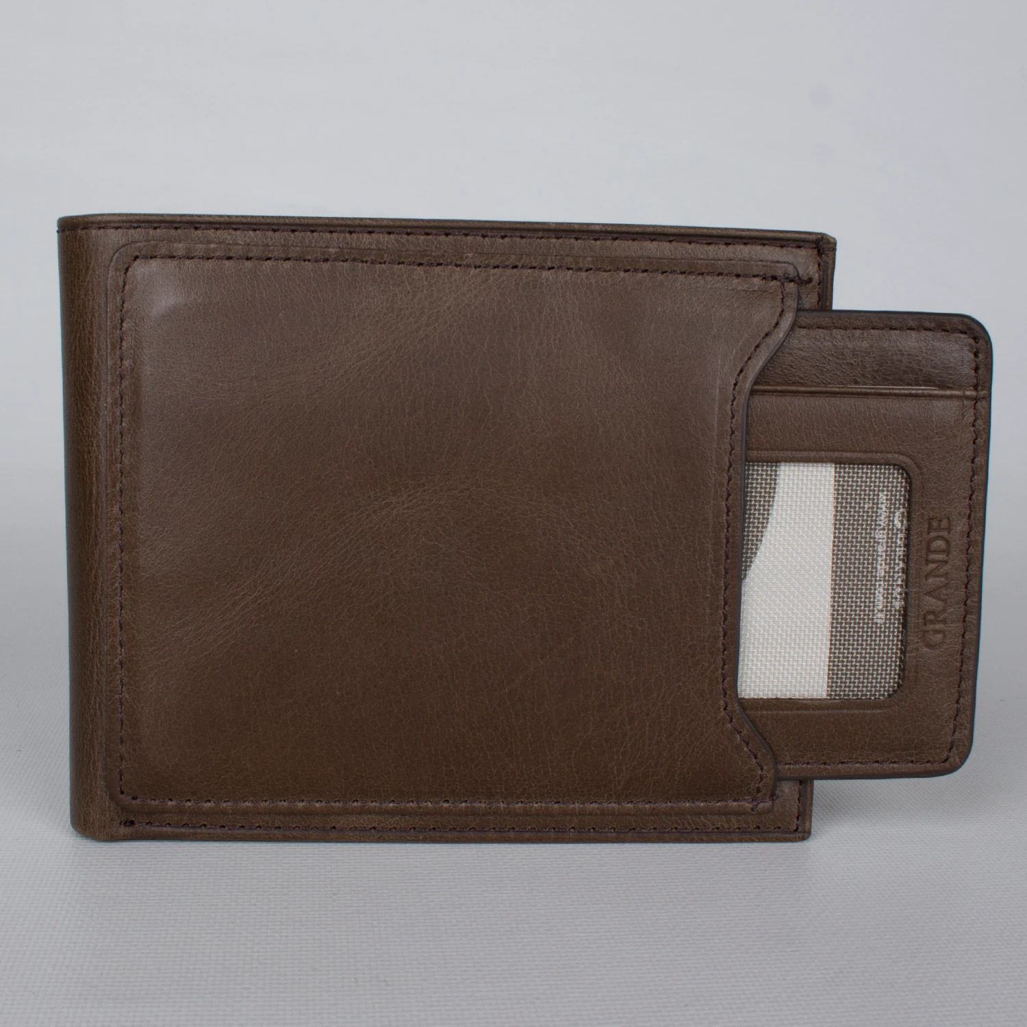 Bagacar 1595 Hakiki Deri Erkek Cüzdanı Koyu Kahve