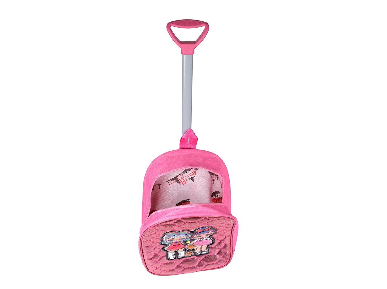 Bagacar Lol ve Kedi Pembe Tekerlekli Çocuk Sırt Çantası