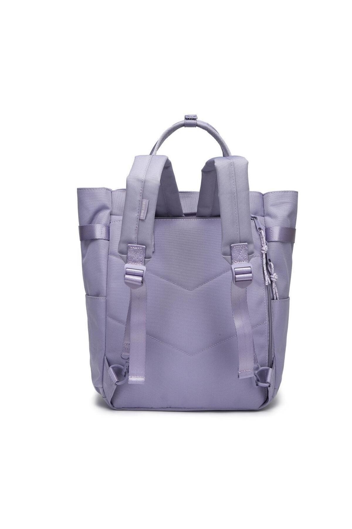 Bagacar Smart Bag 3194 Okul ve Günlük Laptop Bölmeli Sırt Çantası Eflatun