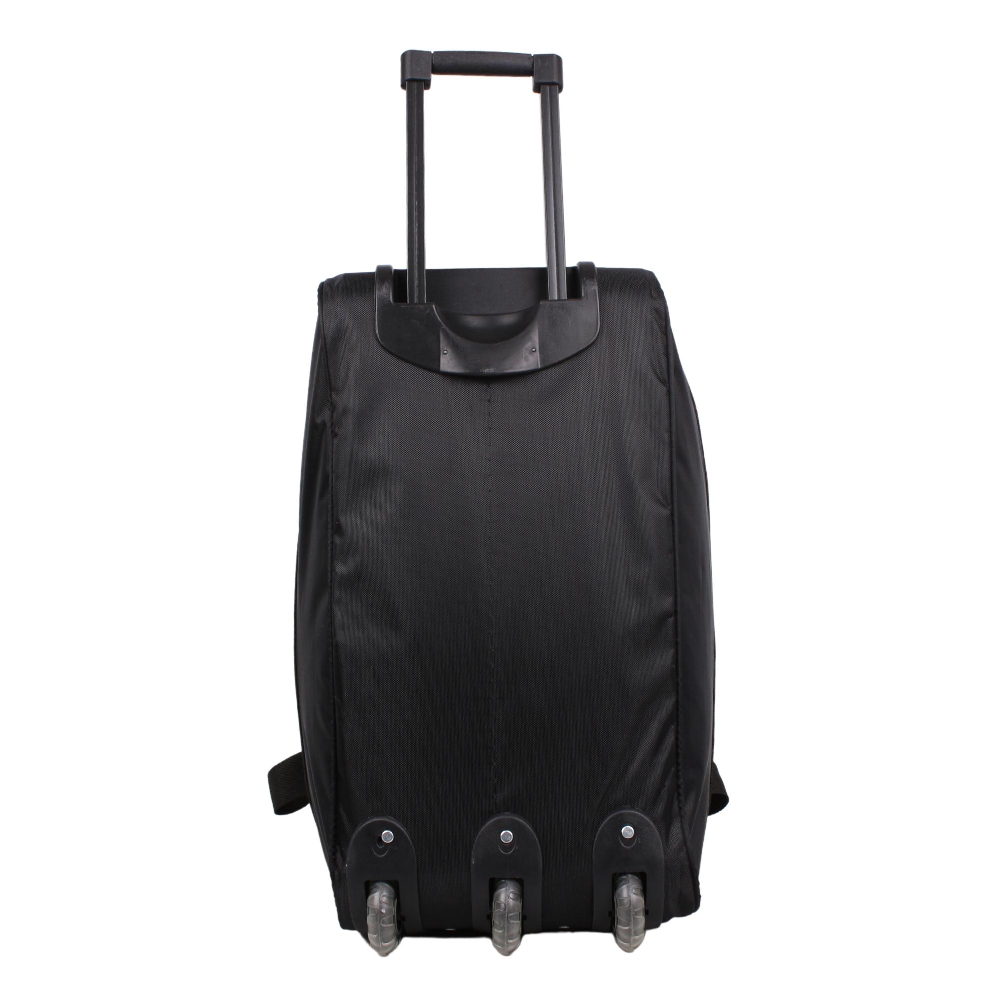 Bagacar 3 Teker Körüklü Kabin Boy Seyahat Valizi Siyah