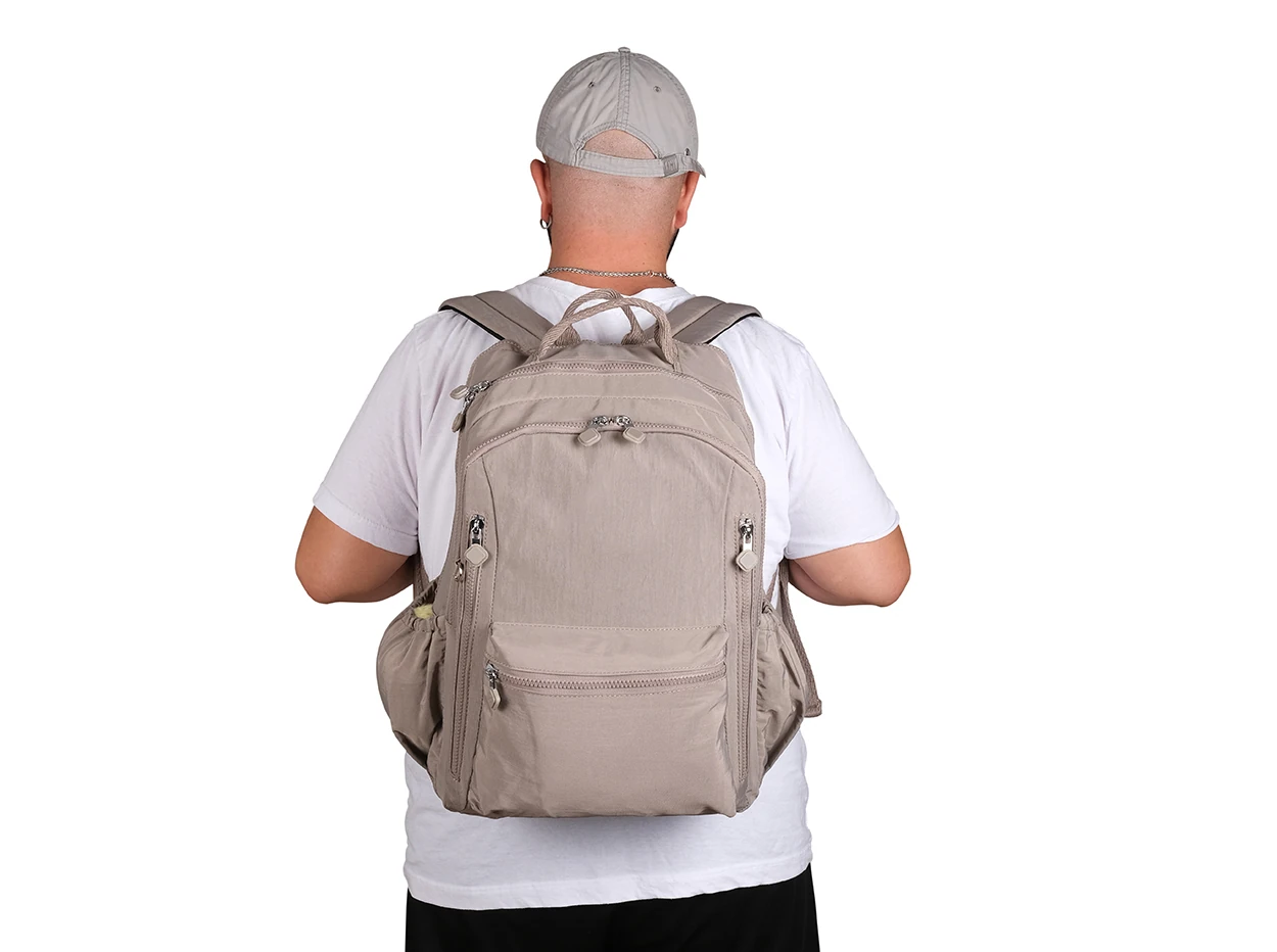 Bagacar 1094 Su Geçirmez İthal Krinkıl Kumaş Laptop Bölmeli Okul ve Günlük Sırt Çantası