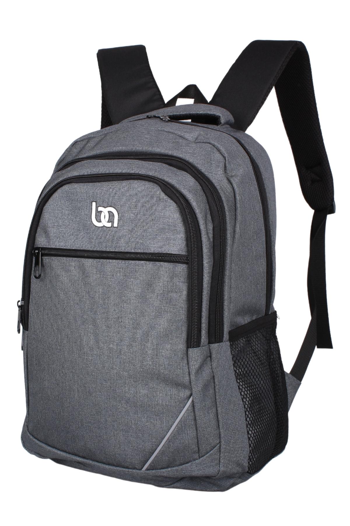 Bagacar IZ1134 Gri Unisex Okul ve Günlük Sırt Çantası