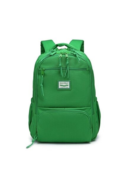 Bagacar Smart Bag 3196 Okul ve Günlük Laptop Bölmeli Sırt Çantası Yeşil