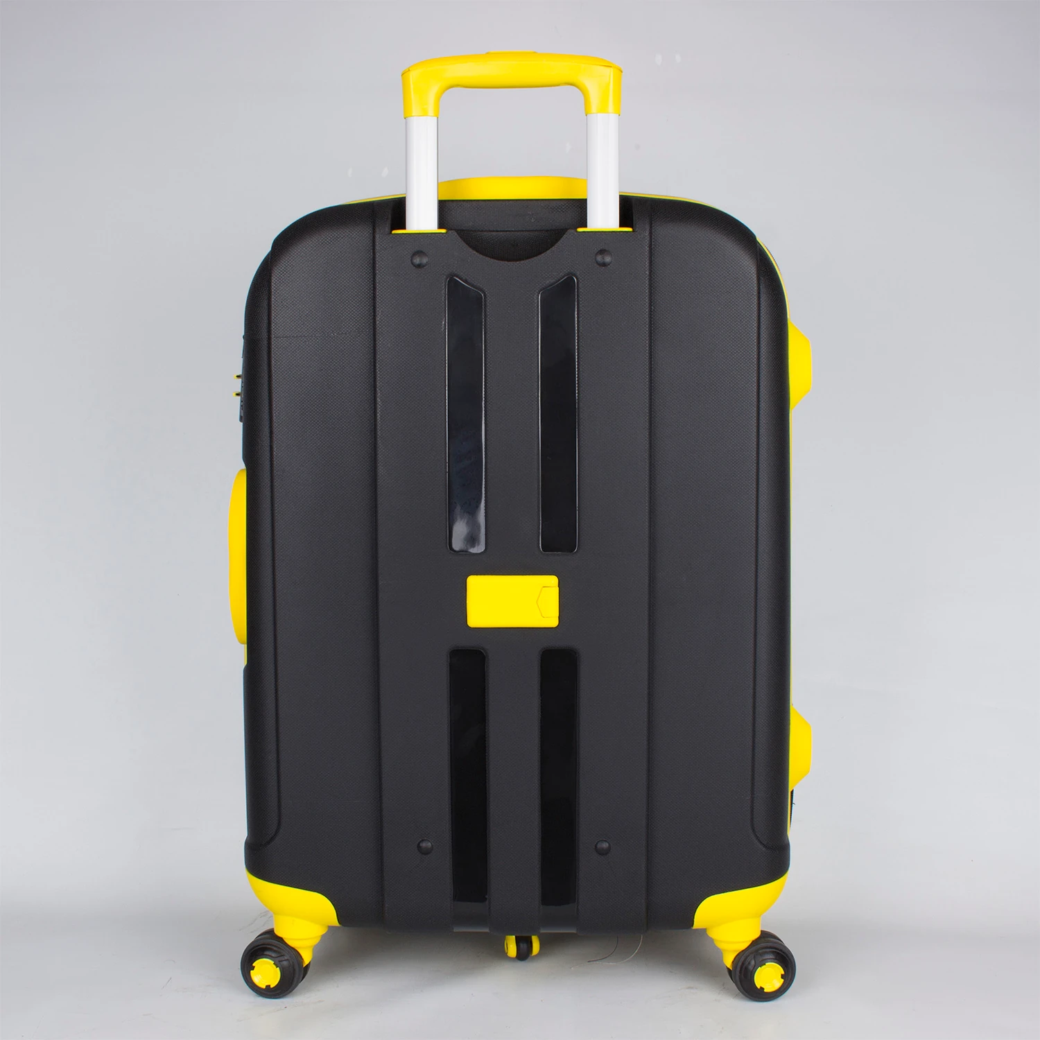 Bagacar Shell Silikon Kırılmaz Valiz Seti Siyah Sarı