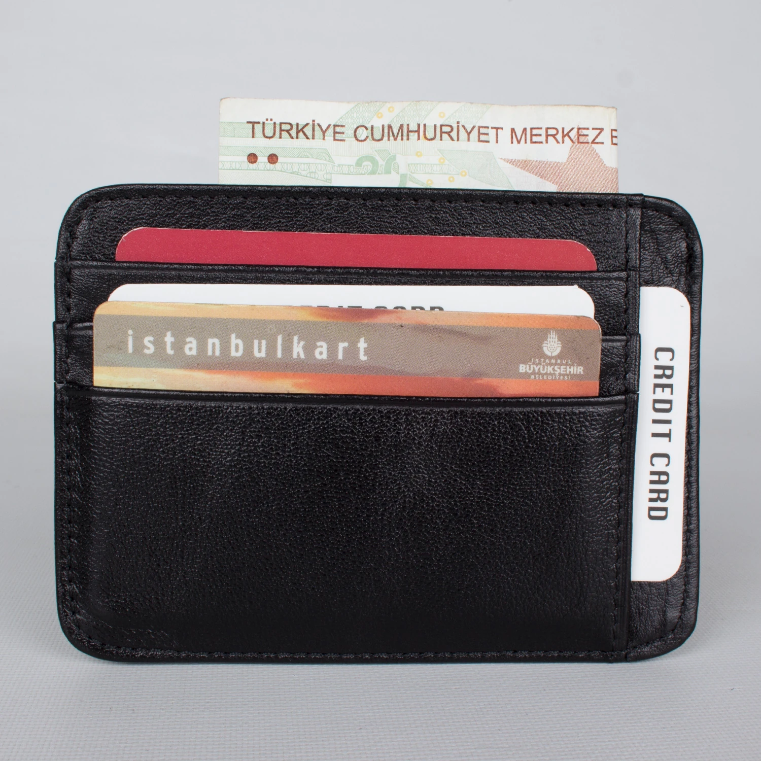 Bagacar 10010 Hakiki Deri Cüzdan Siyah Renk