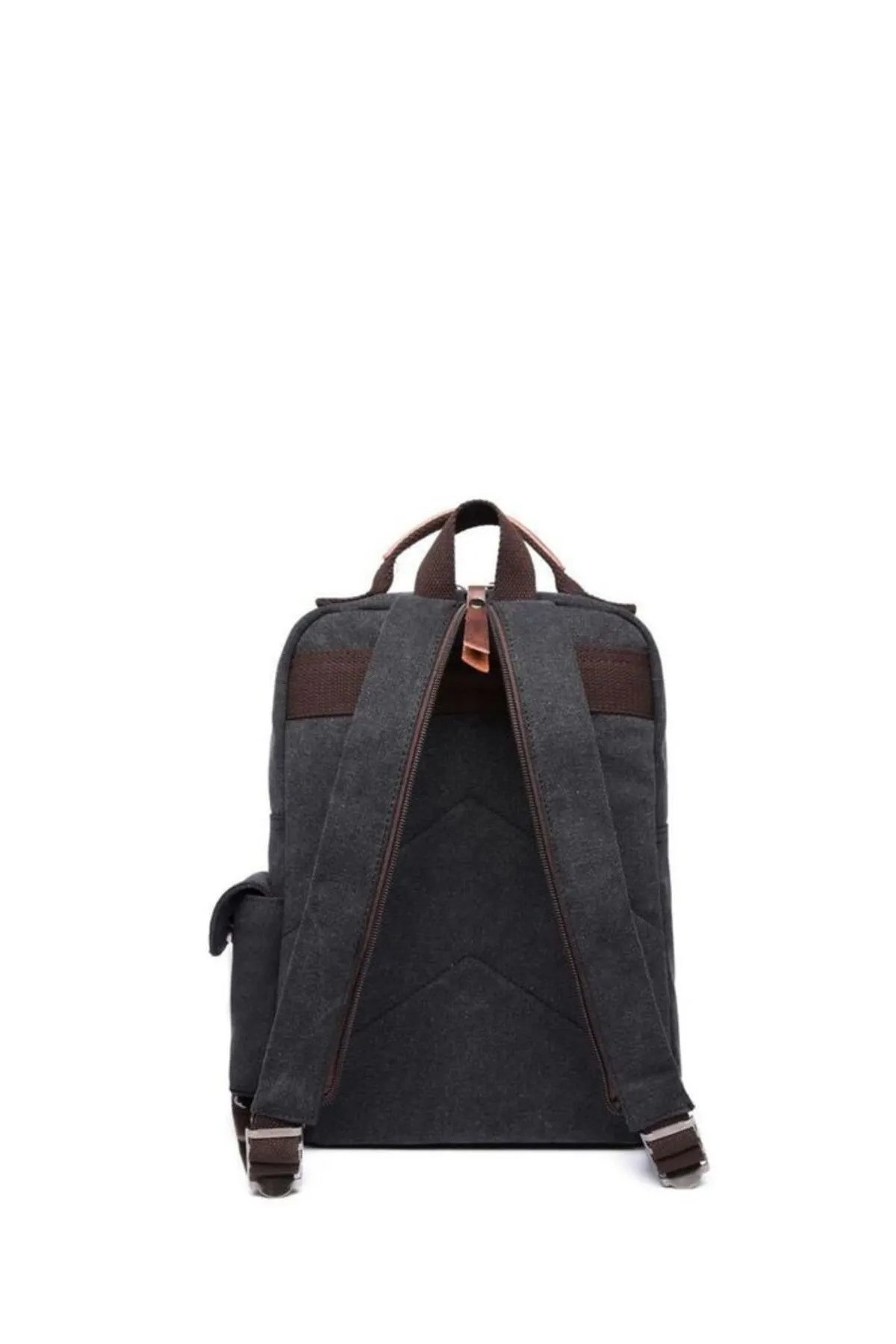 Cactive Kanvas Siyah Kumaş Unisex Sırt Çantası Ctv1261