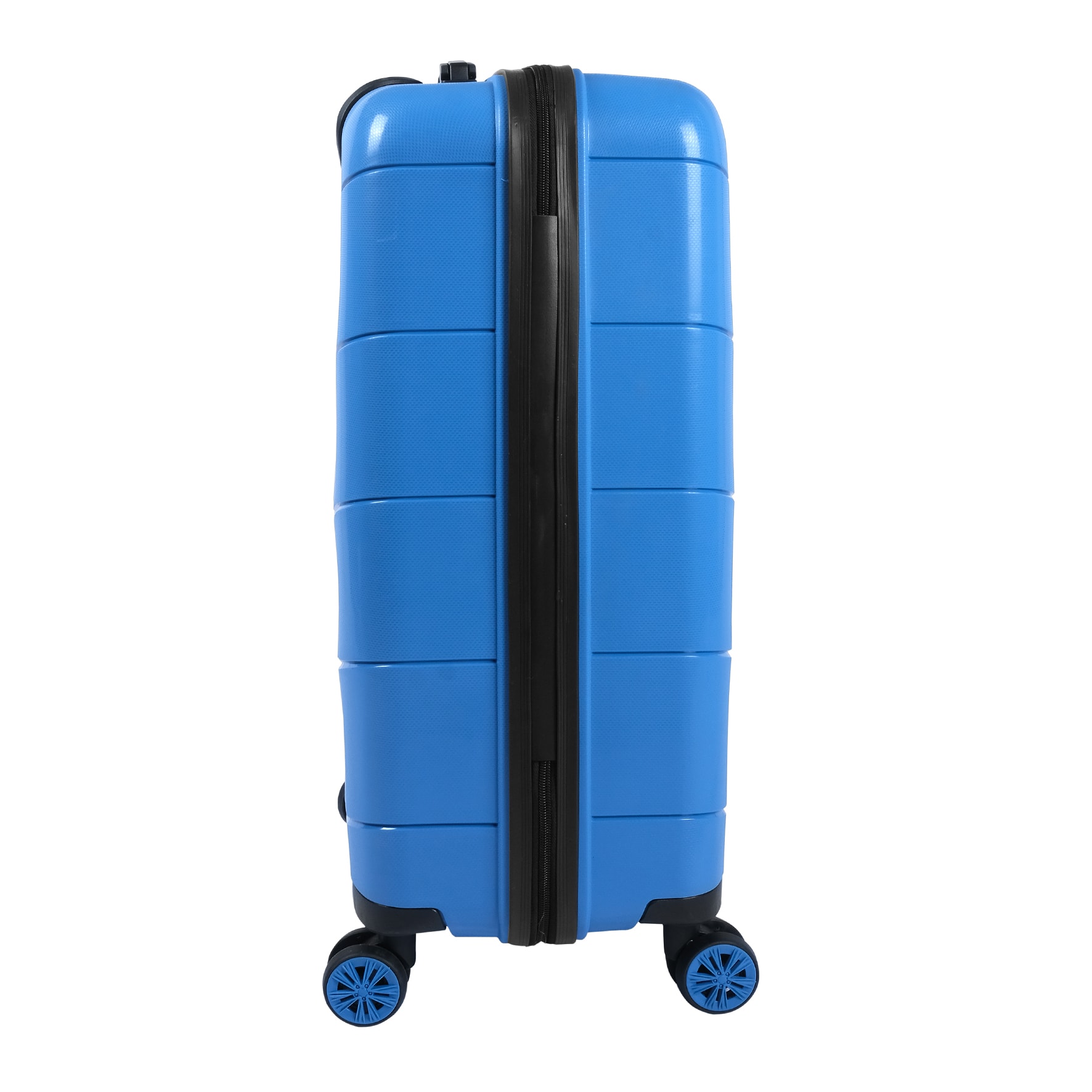 Bagacar Ultra Hafif Kırılmaz Silikon 3lü Set Valiz Mavi+ETİKET HEDİYELİ!