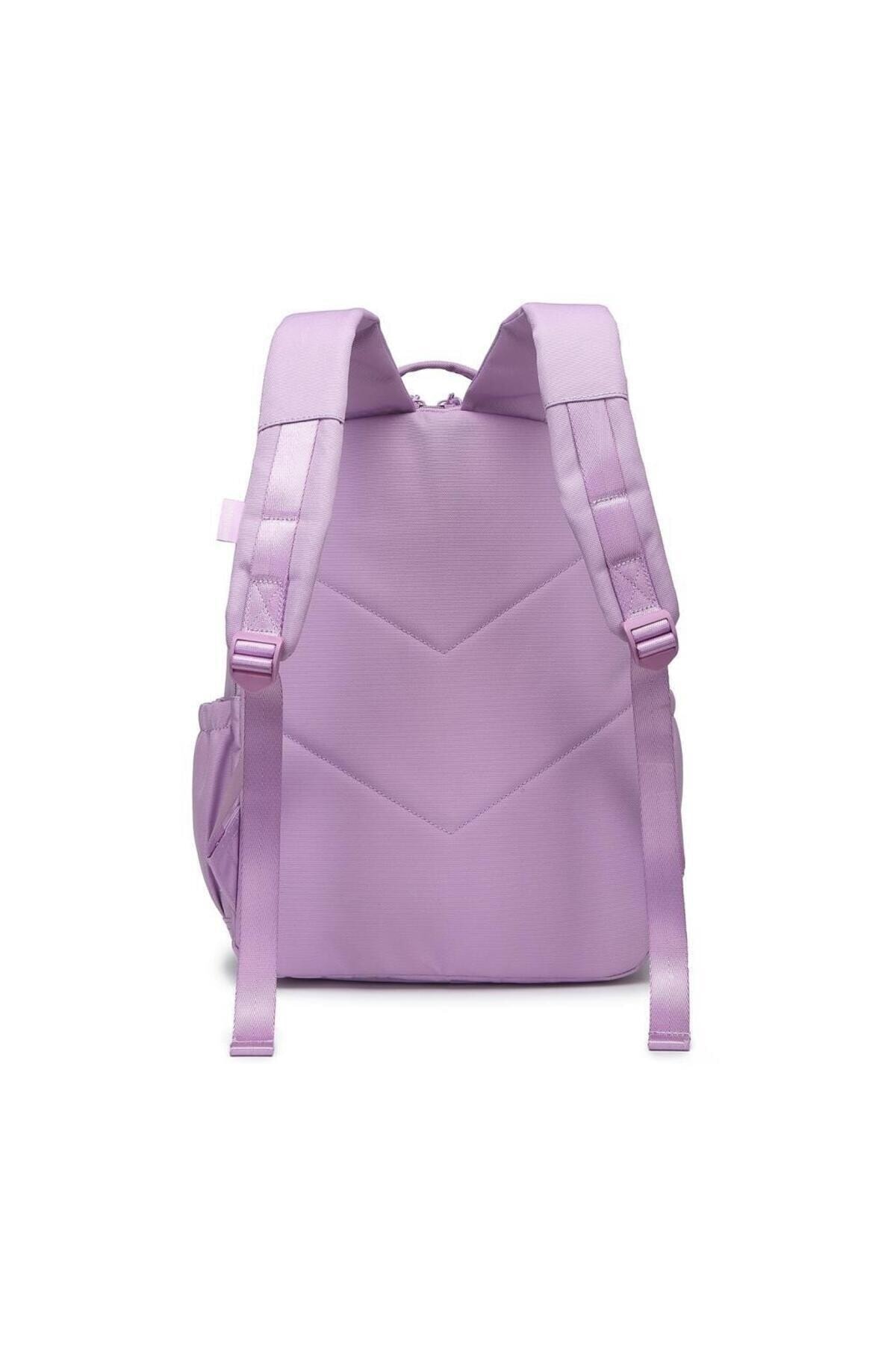 Bagacar Smart Bag 3198 Okul ve Günlük Laptop Bölmeli Sırt Çantası Lila