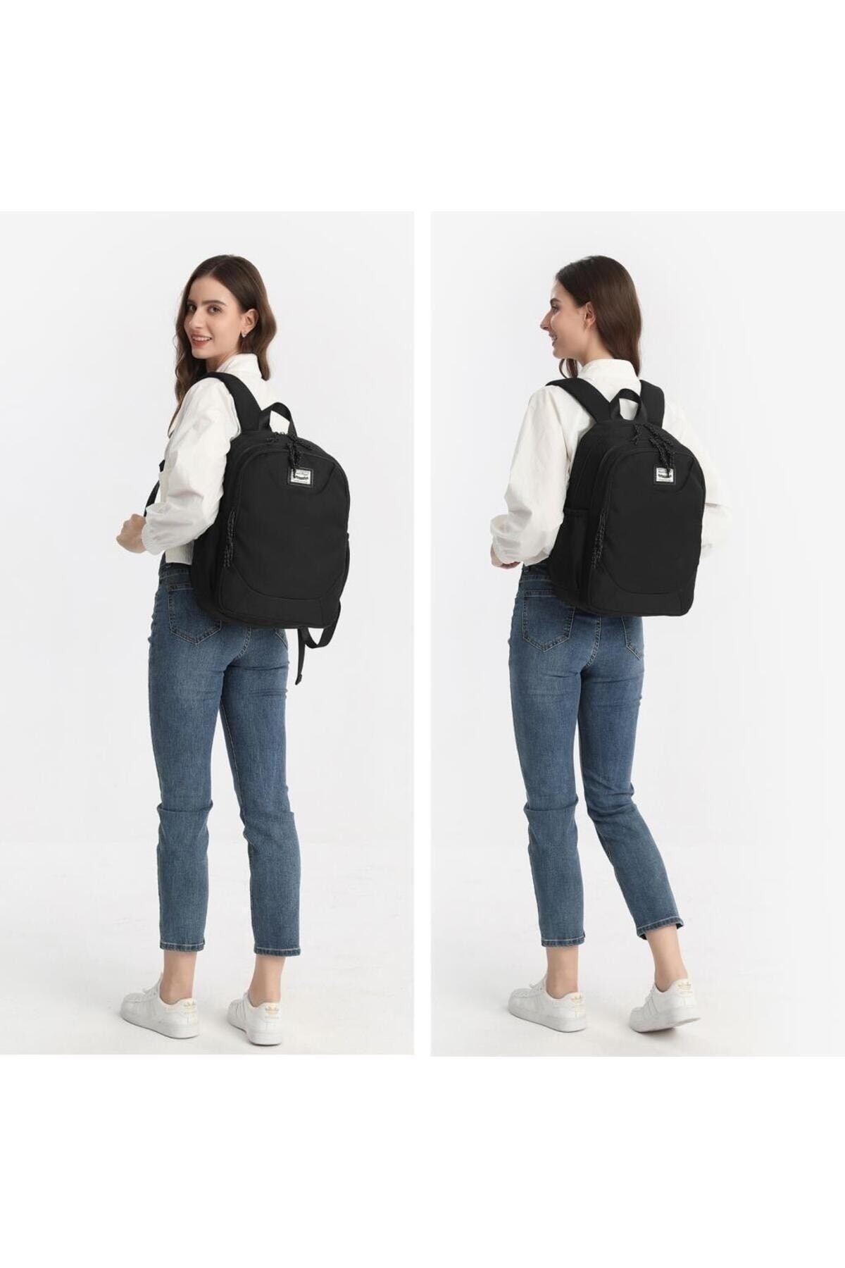Bagacar Smart Bag 3199 Okul ve Günlük Laptop Bölmeli Sırt Çantası Açık Gri