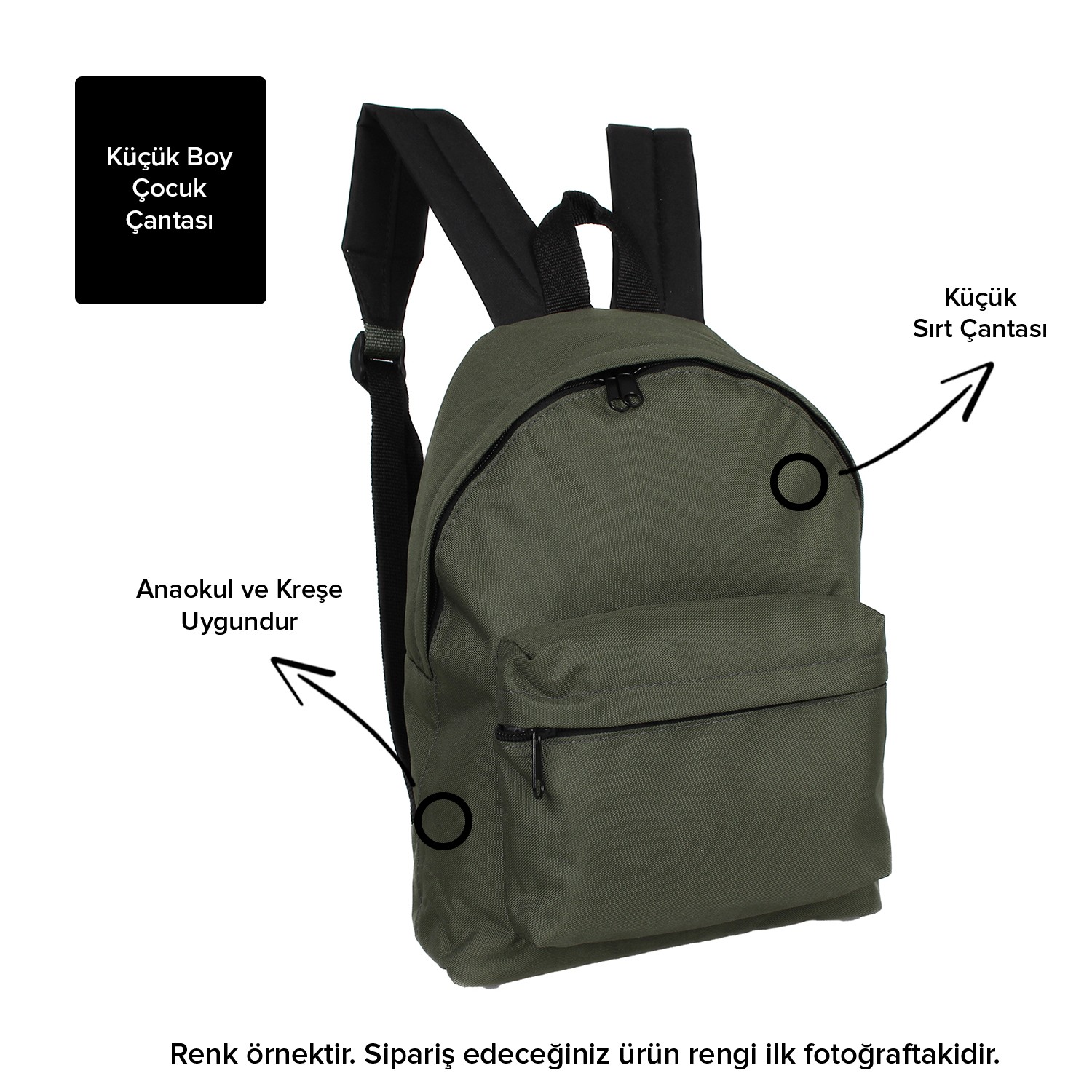 Bagacar 126XS Bordo Küçük Günlük ve Okul Sırt Çantası