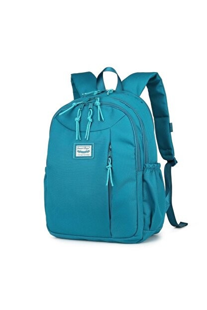 Bagacar Smart Bag 3200 Okul ve Günlük Laptop Bölmeli Sırt Çantası Petrol