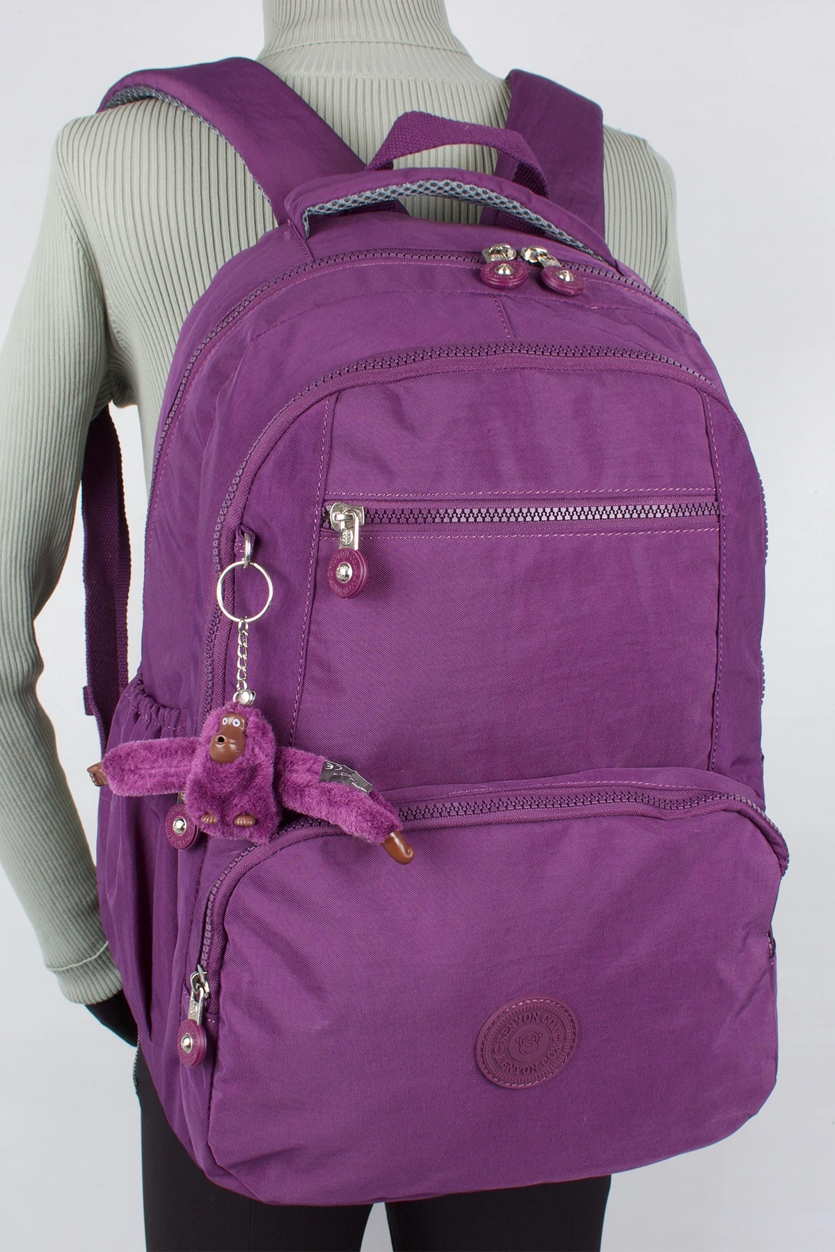 Kenyon 1763 Unisex Klinkır Kumaş Sırt Çantası Mor