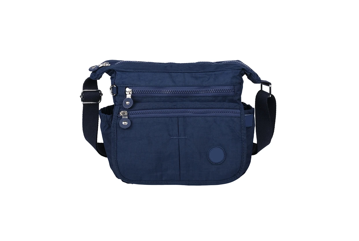 Bagacar Klinkır Kumaş Bayan Çapraz Omuz Çantası Lacivert