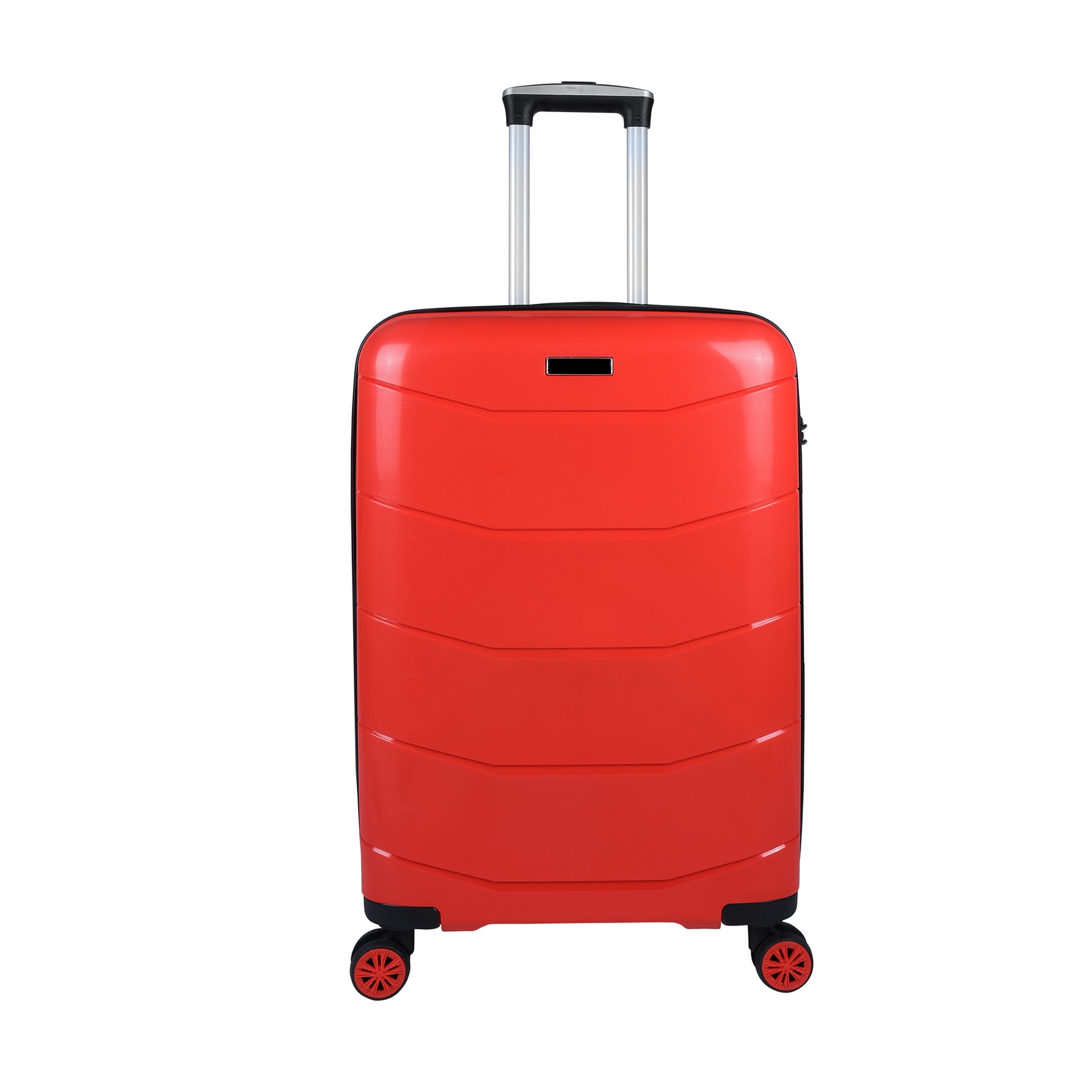 Bagacar Ultra Hafif Kırılmaz Silikon 3lü Set Valiz Kırmızı+ETİKET HEDİYELİ!